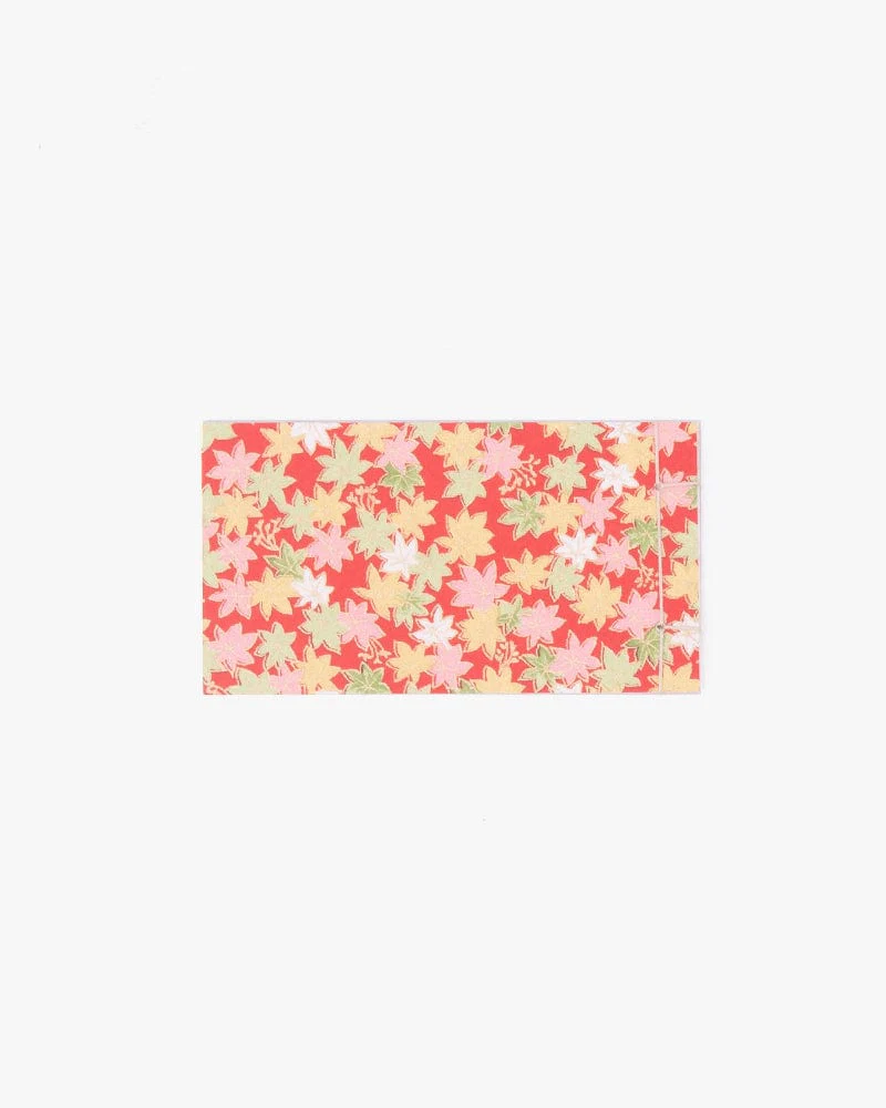 Shogado Memo Pad, Classic Series #10, Red with Multicolor Momiji