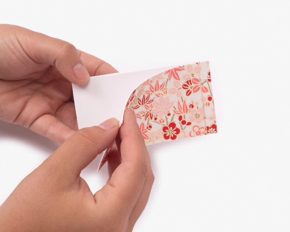 Shogado Memo Pad, Classic Series #18, Pink and Red Sakura and Momiji - Image 3