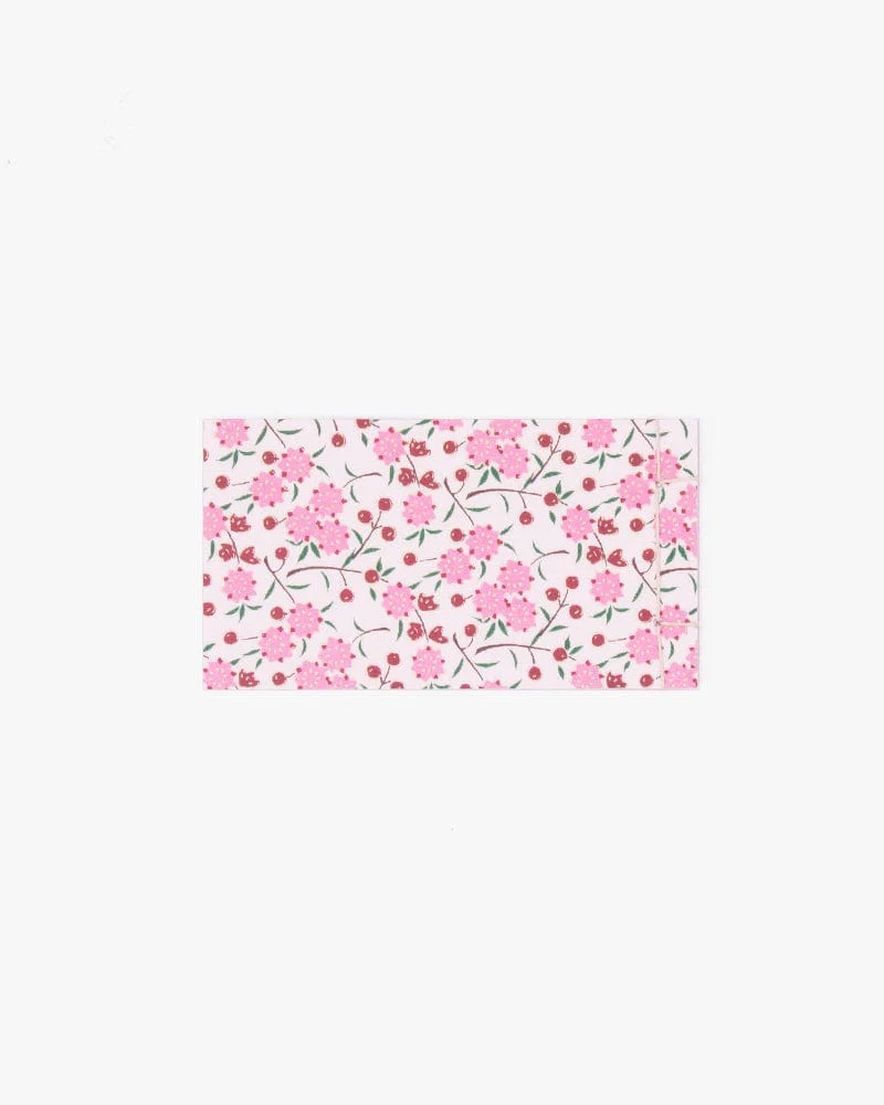 Shogado Memo Pad, Classic Series #5, Red and Pink Small Ume