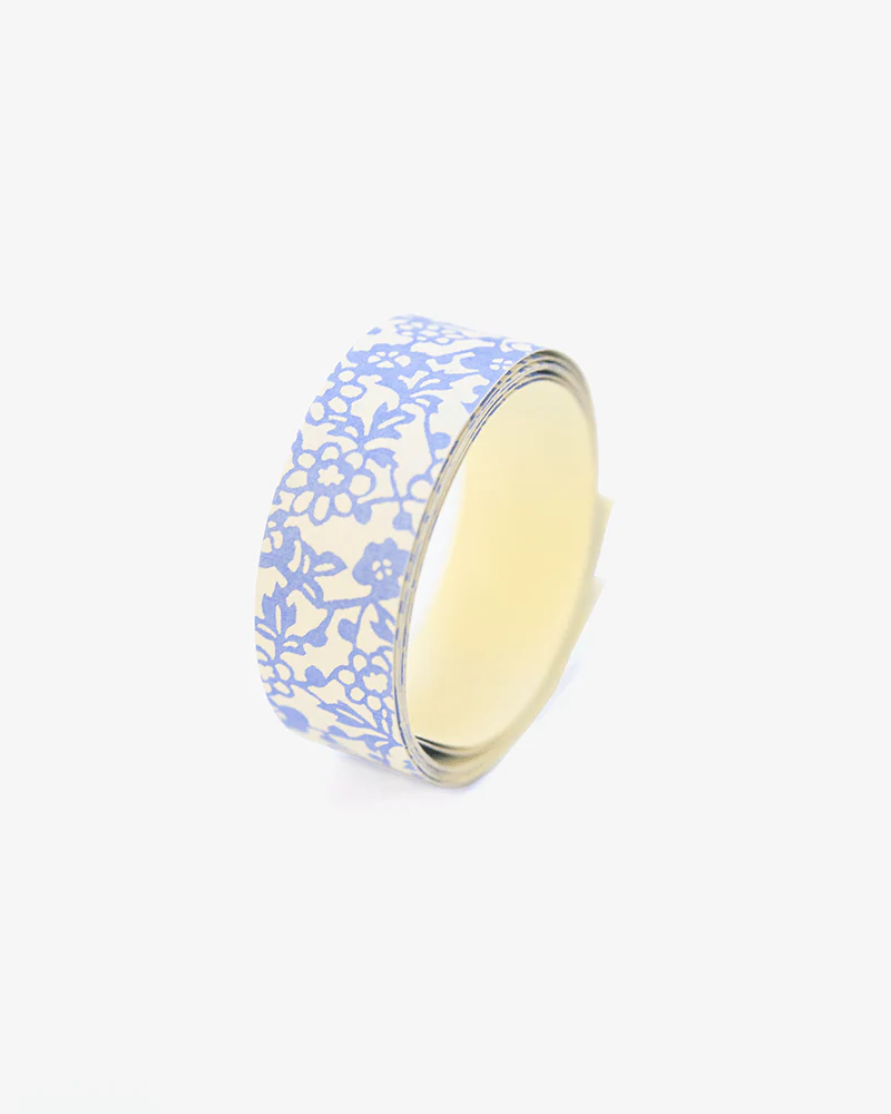 Shogado Washi Tape, Yuzen Series #14, Blue Kobana