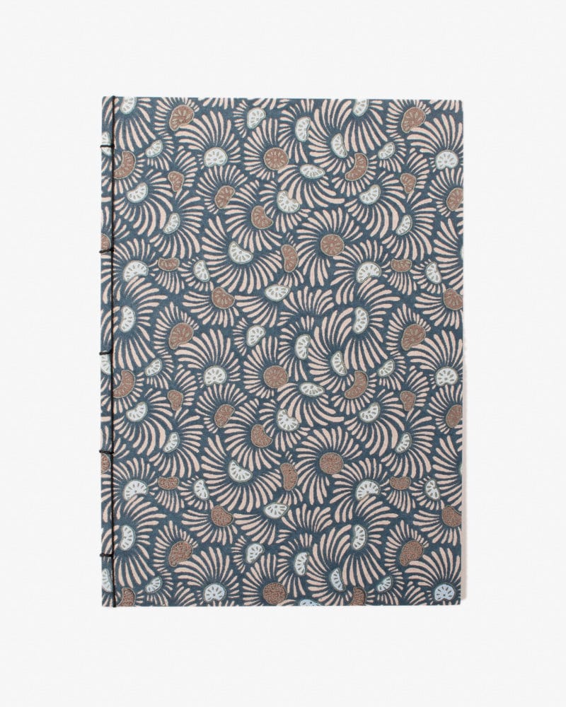 Shogado Watoji Notebook, Ginger Series, Flower Blue (L)