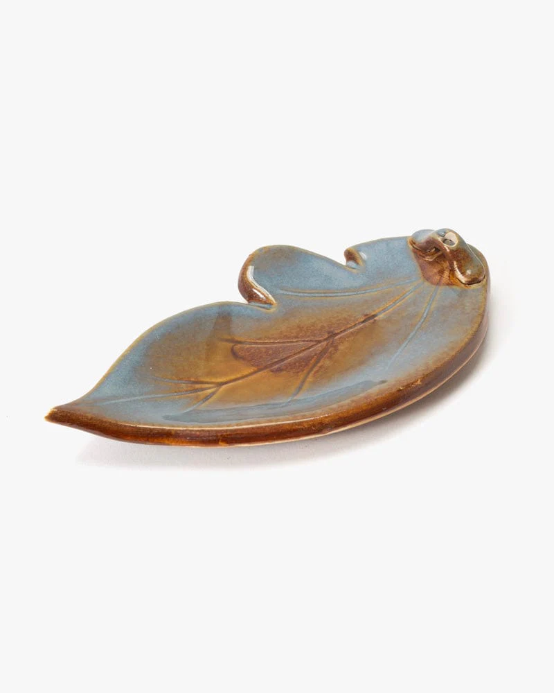 Shoyeido Incense Holder, Leaf, Denim - Image 5