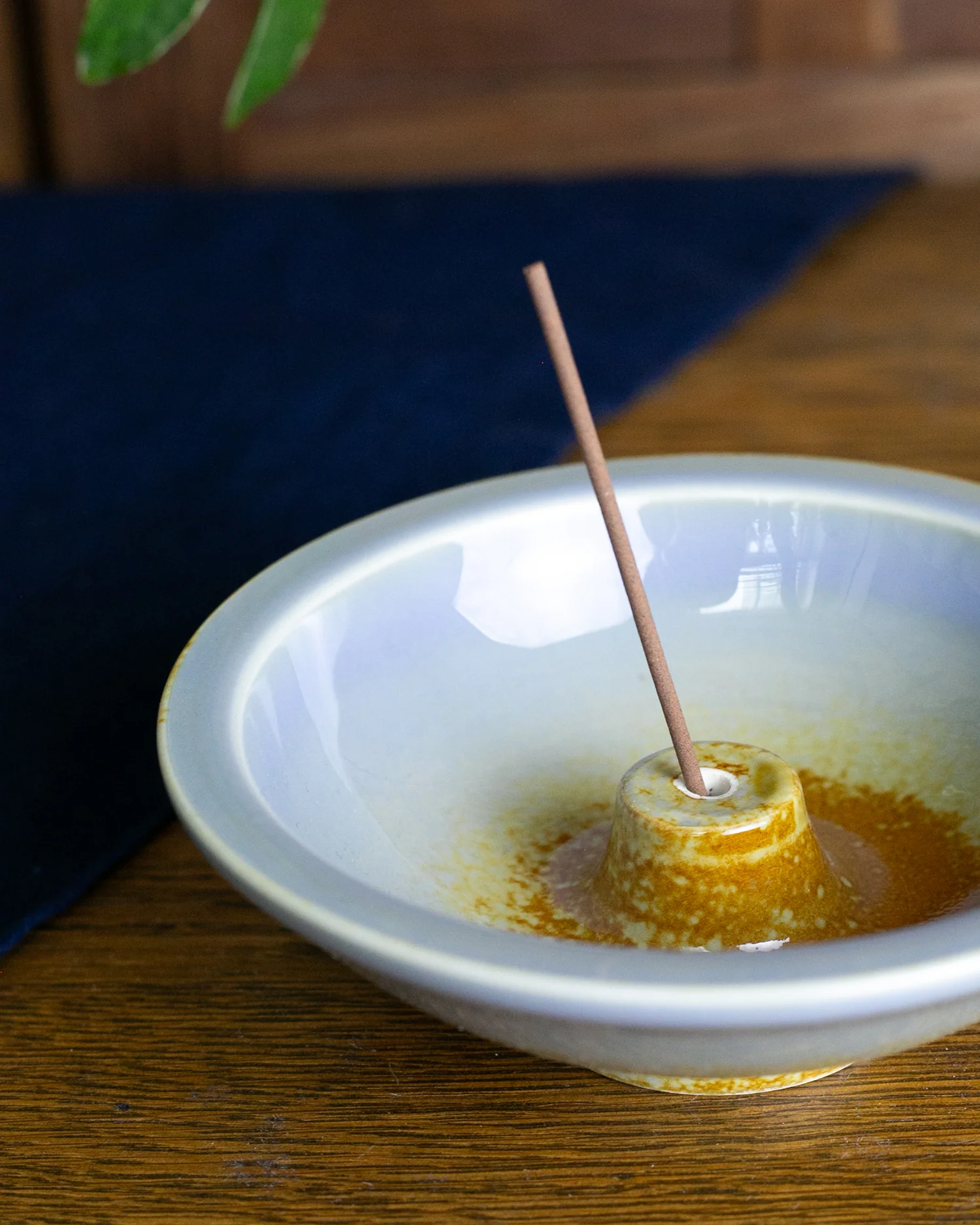 Shoyeido Incense Holder, Wheel, Azure - Image 2