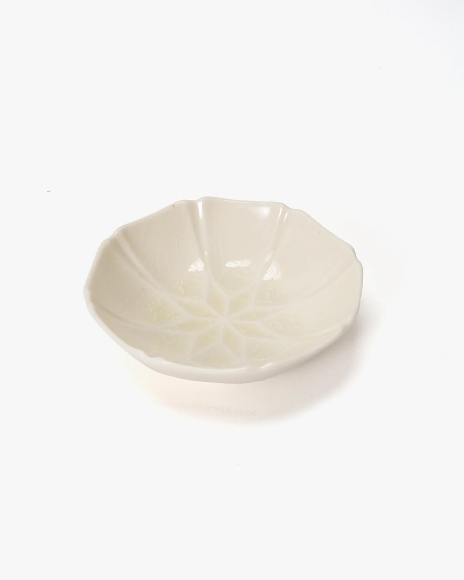 Small Dish, Bisque, White - Image 3