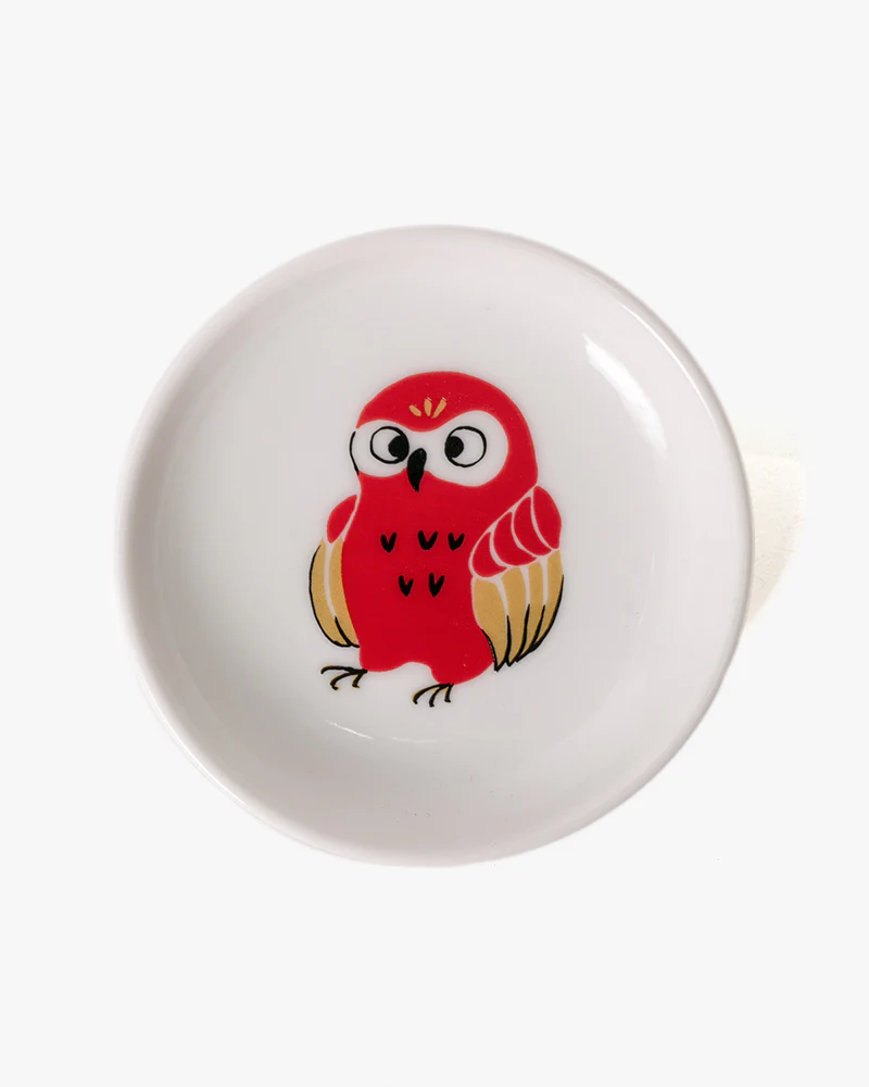 Plate, Ichiyama, Fukurou (Owl)