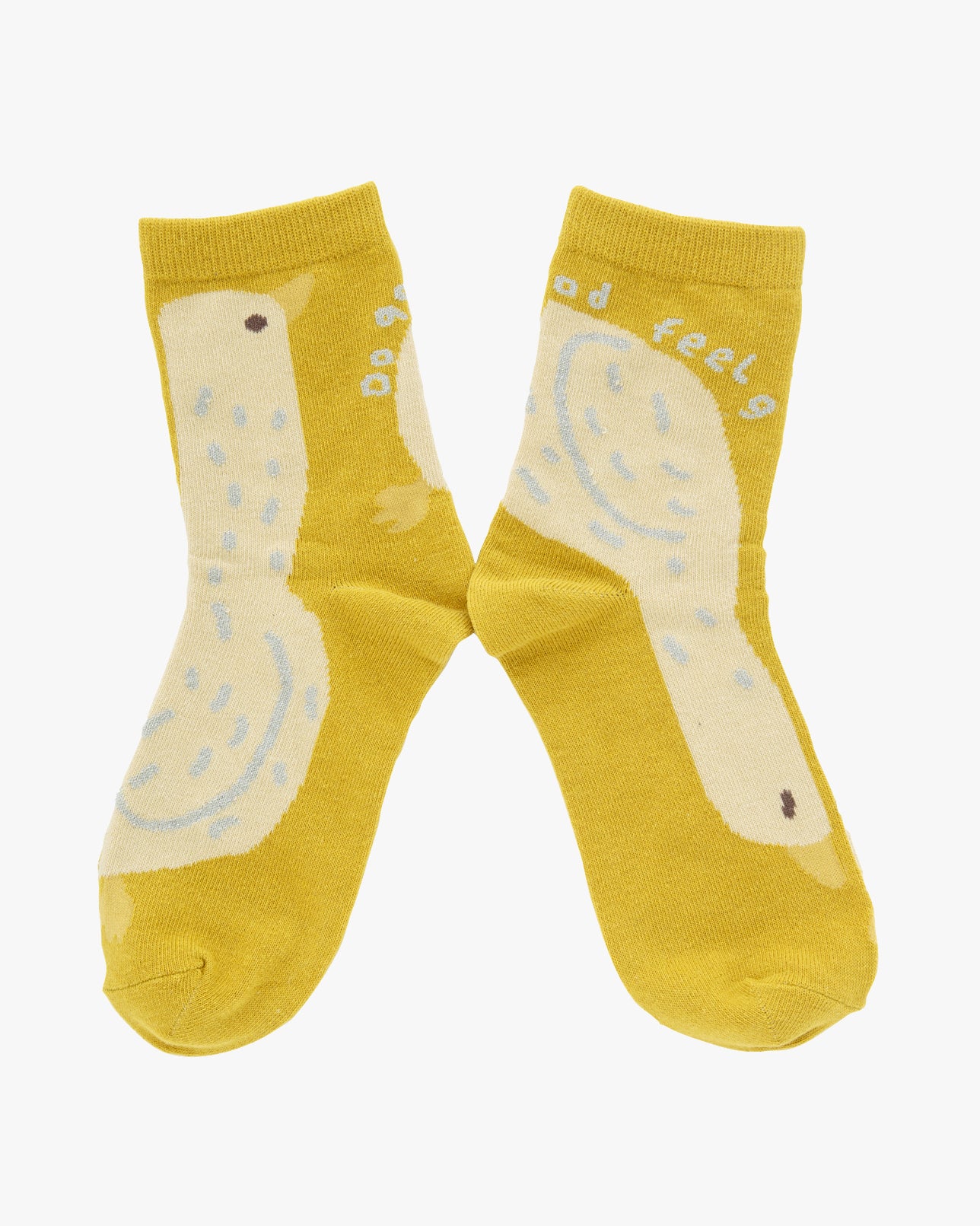 Bisque, CDF Etendue, Duck Crew Socks, Yellow - Image 3