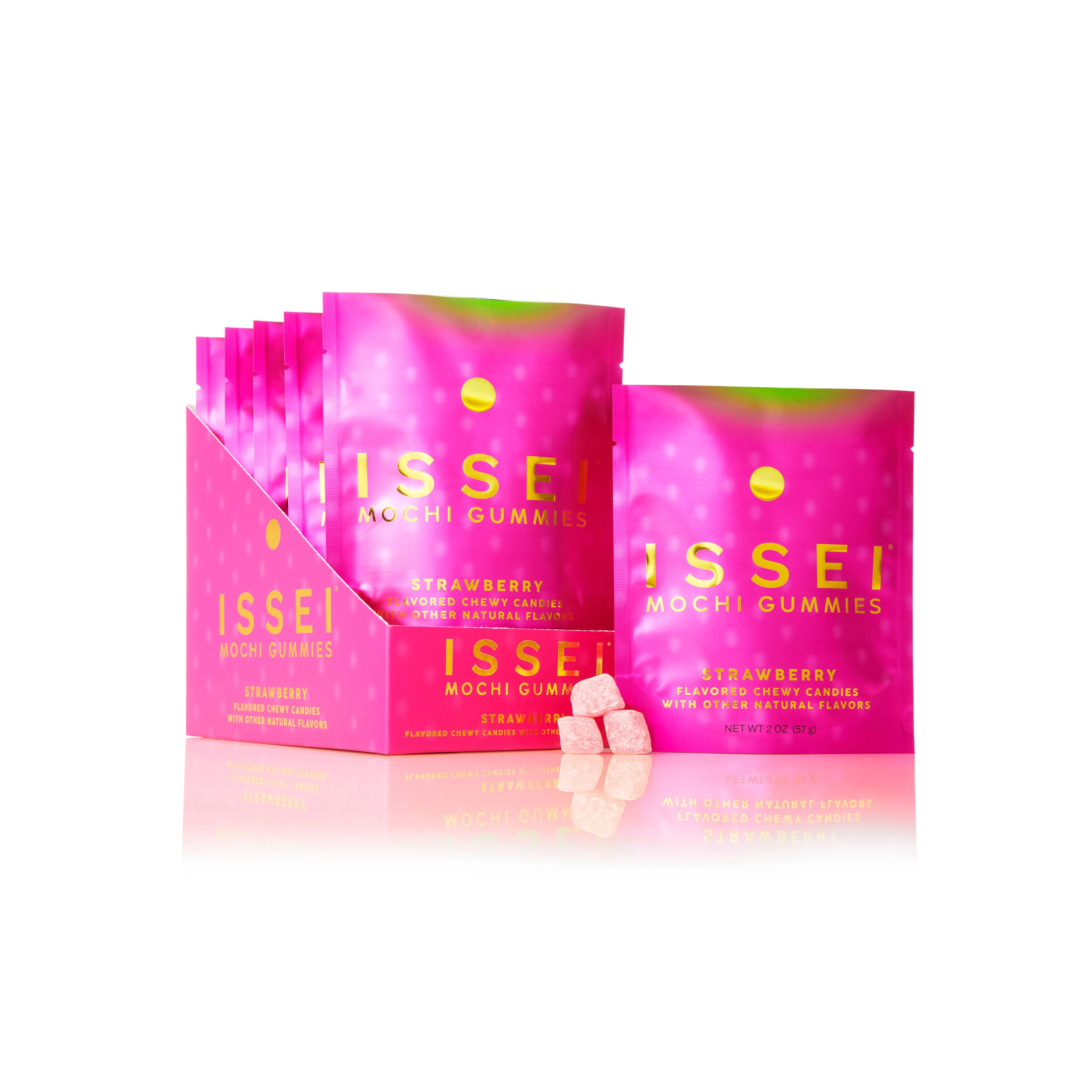 ISSEI Mochi Gummies, Strawberry SMALL (2 oz) - Image 4