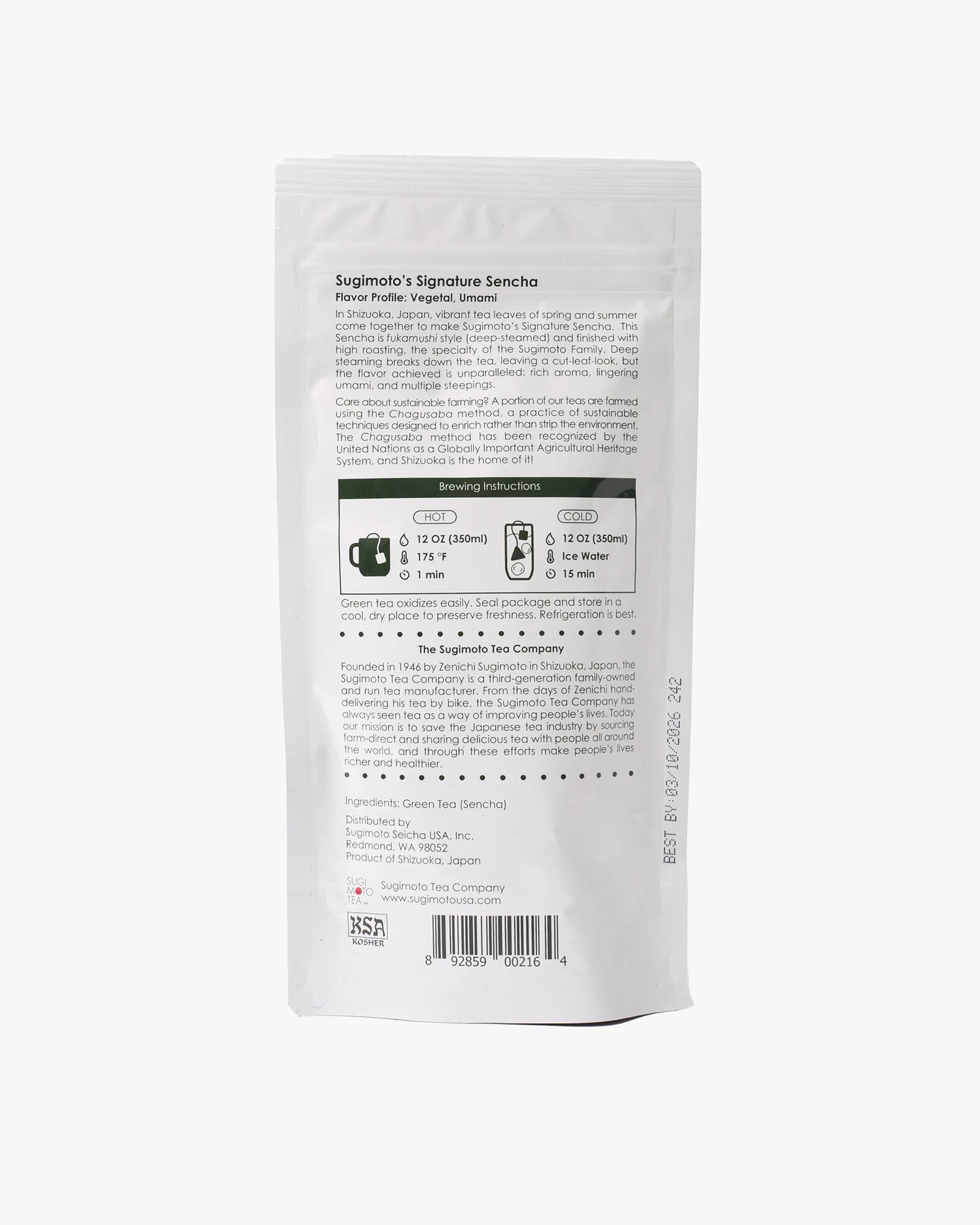 Sugimoto, Tea Bags, Sencha Tea - Image 3