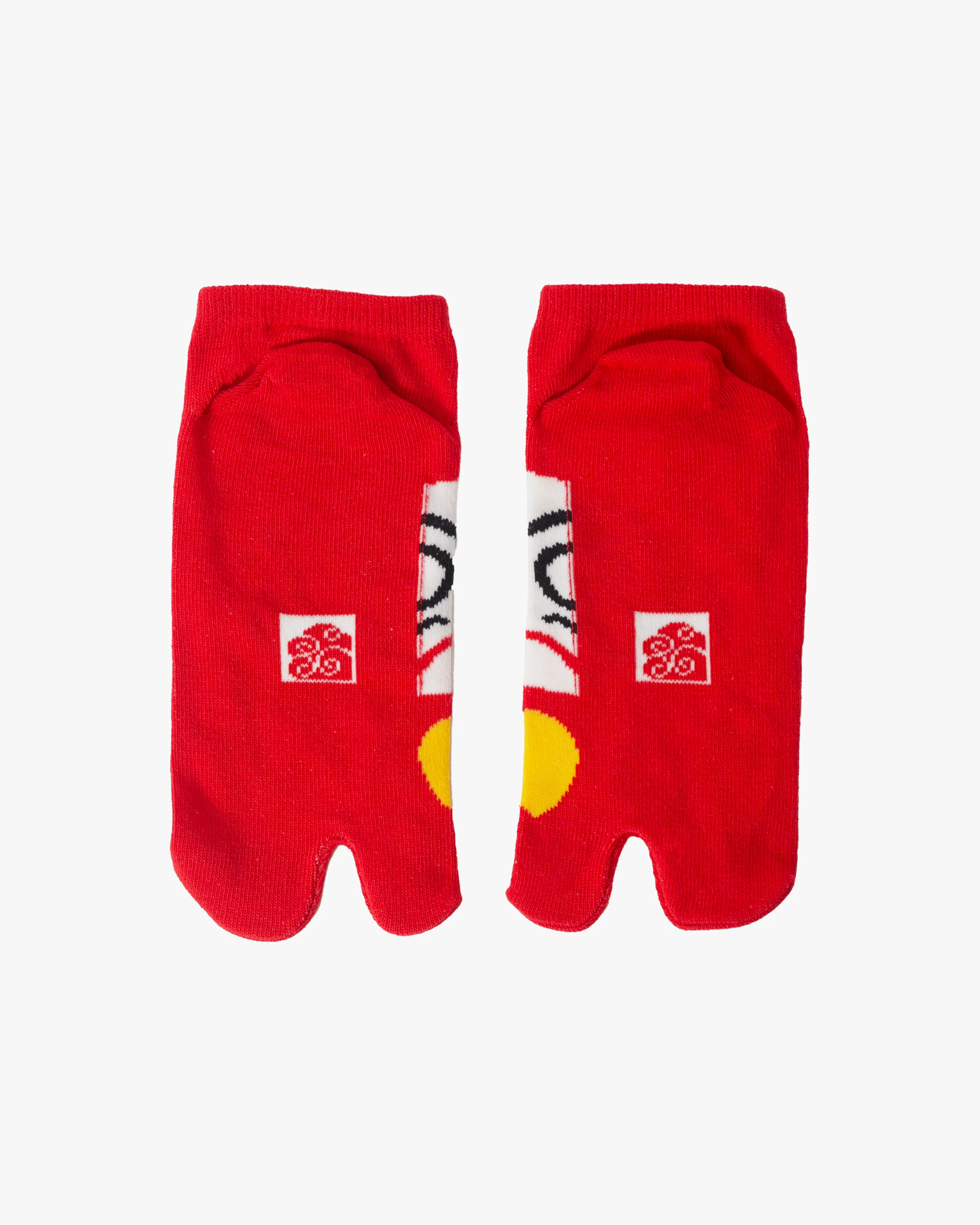 Tabi Socks, Ankle, Red Daruma - Image 3