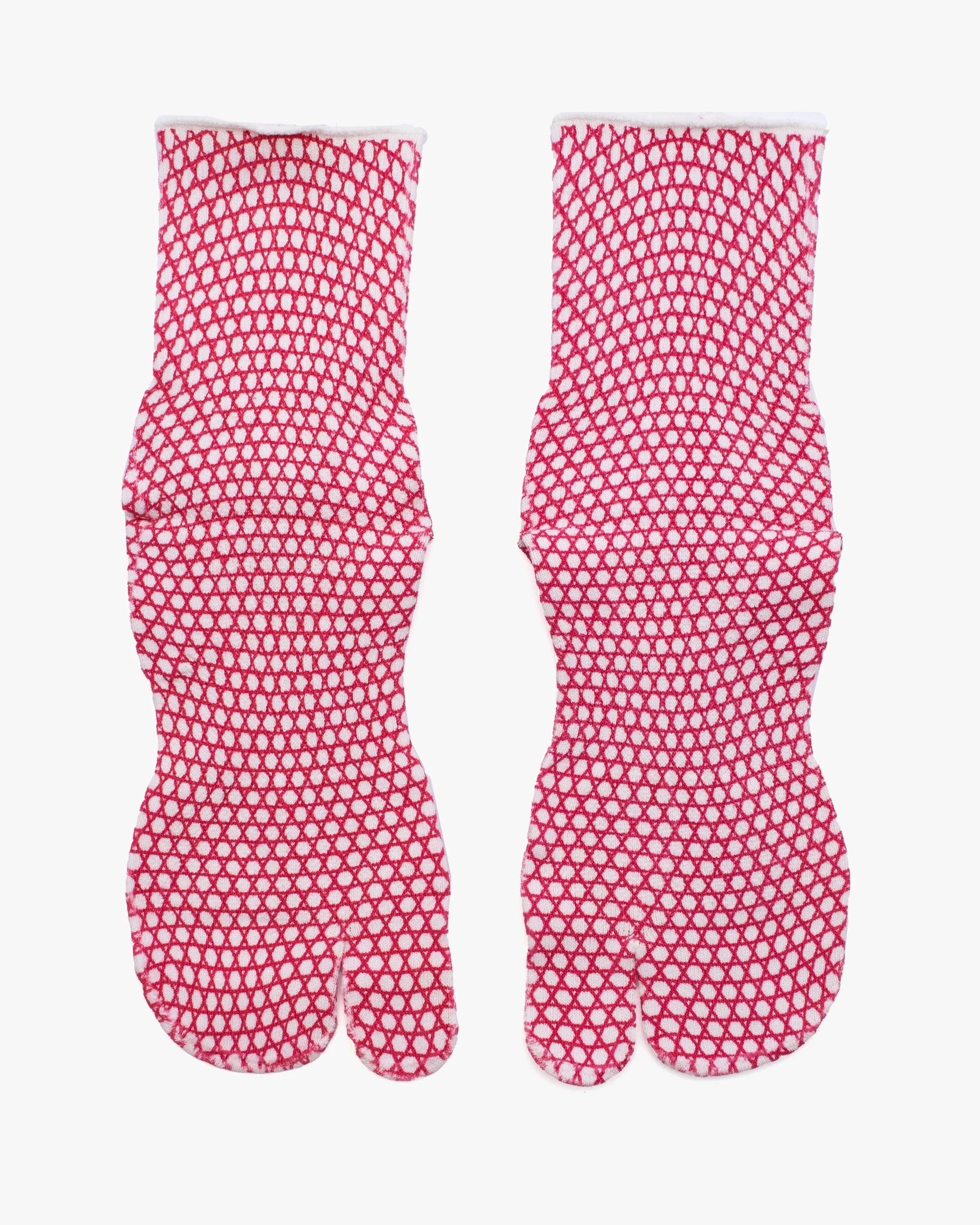 Tabi Socks, Wasi Wasi, Kagome Red - Image 2