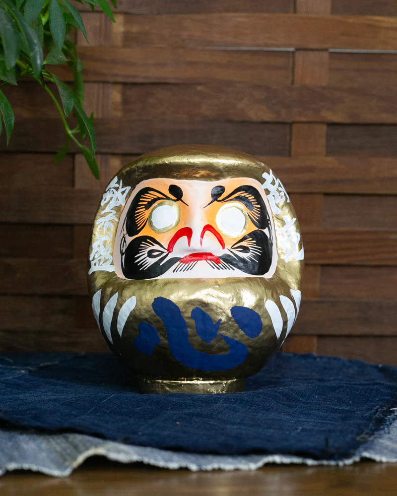 Takasaki Daruma x Kokoro "心", Gold, Small "3号"