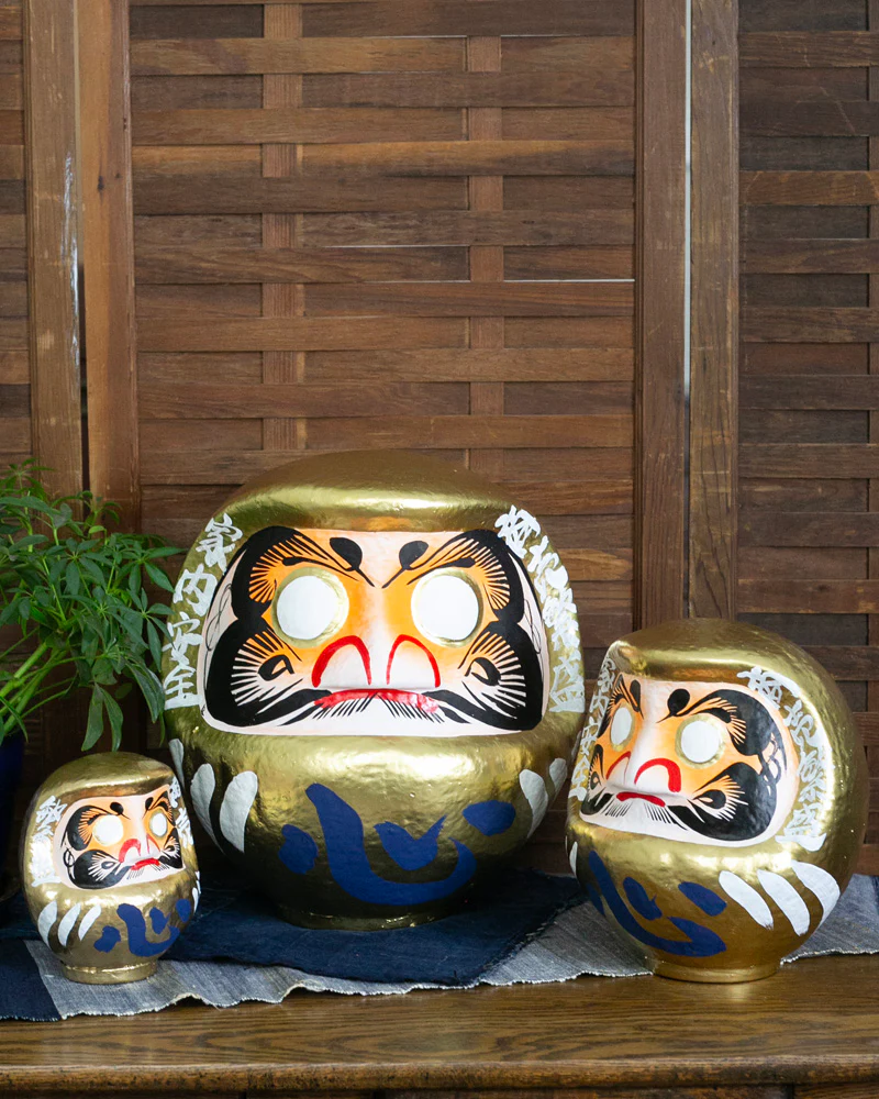 Takasaki Daruma x Kokoro "心", Gold, Small "3号" - Image 2