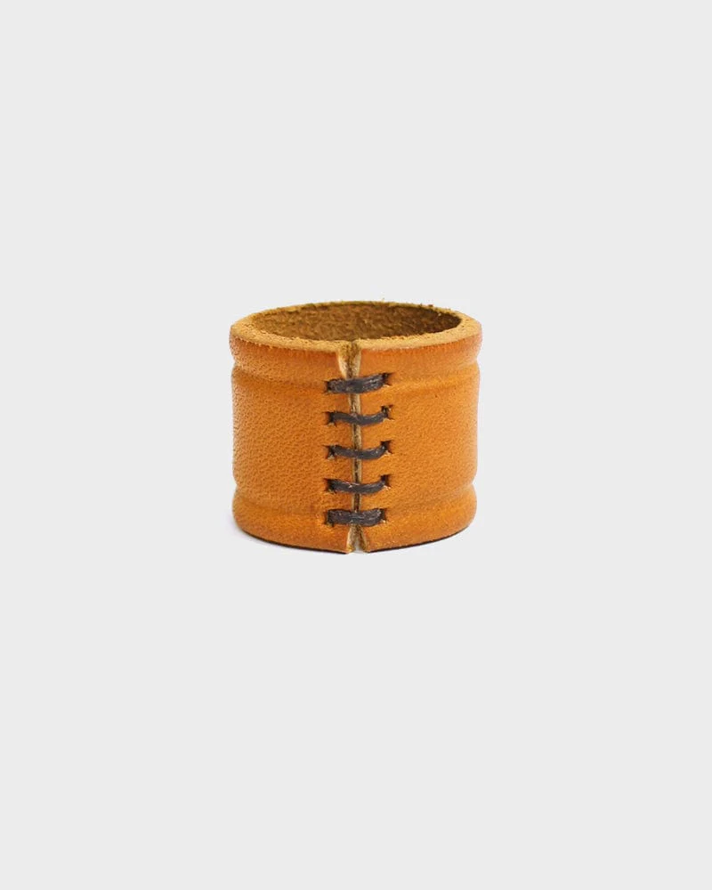 Kiriko Original Embossed Leather Cuff, Tan - Image 2