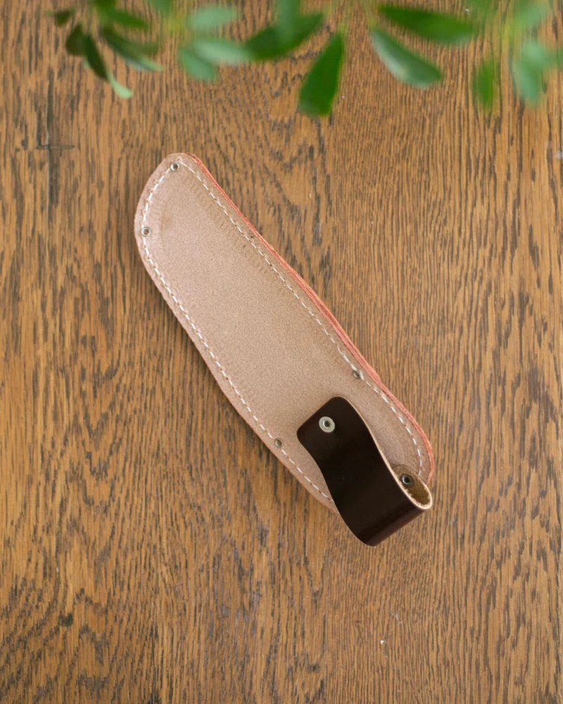 Tanabe Hasami, Scissors (Pruning) Case, Brown Leather - Image 3