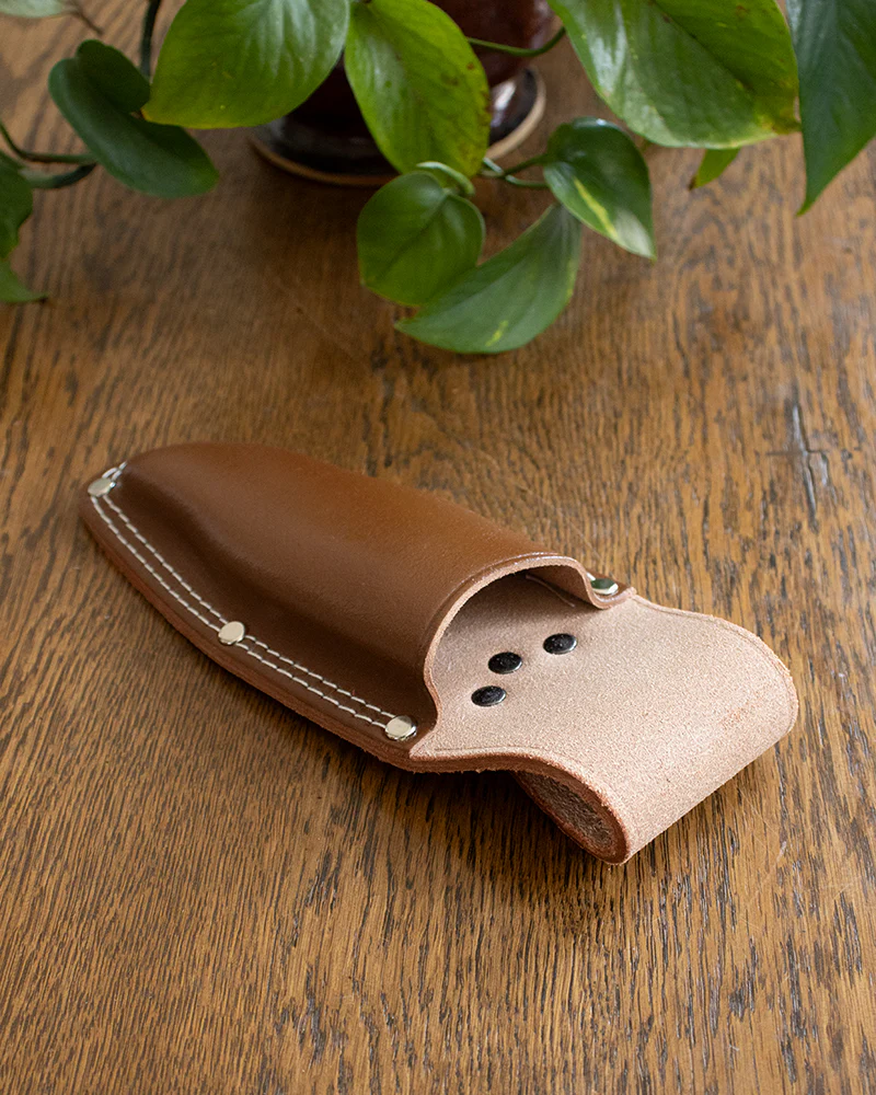 Tanabe Hasami, Scissors (Pruning) Case, Light Brown Leather - Image 4