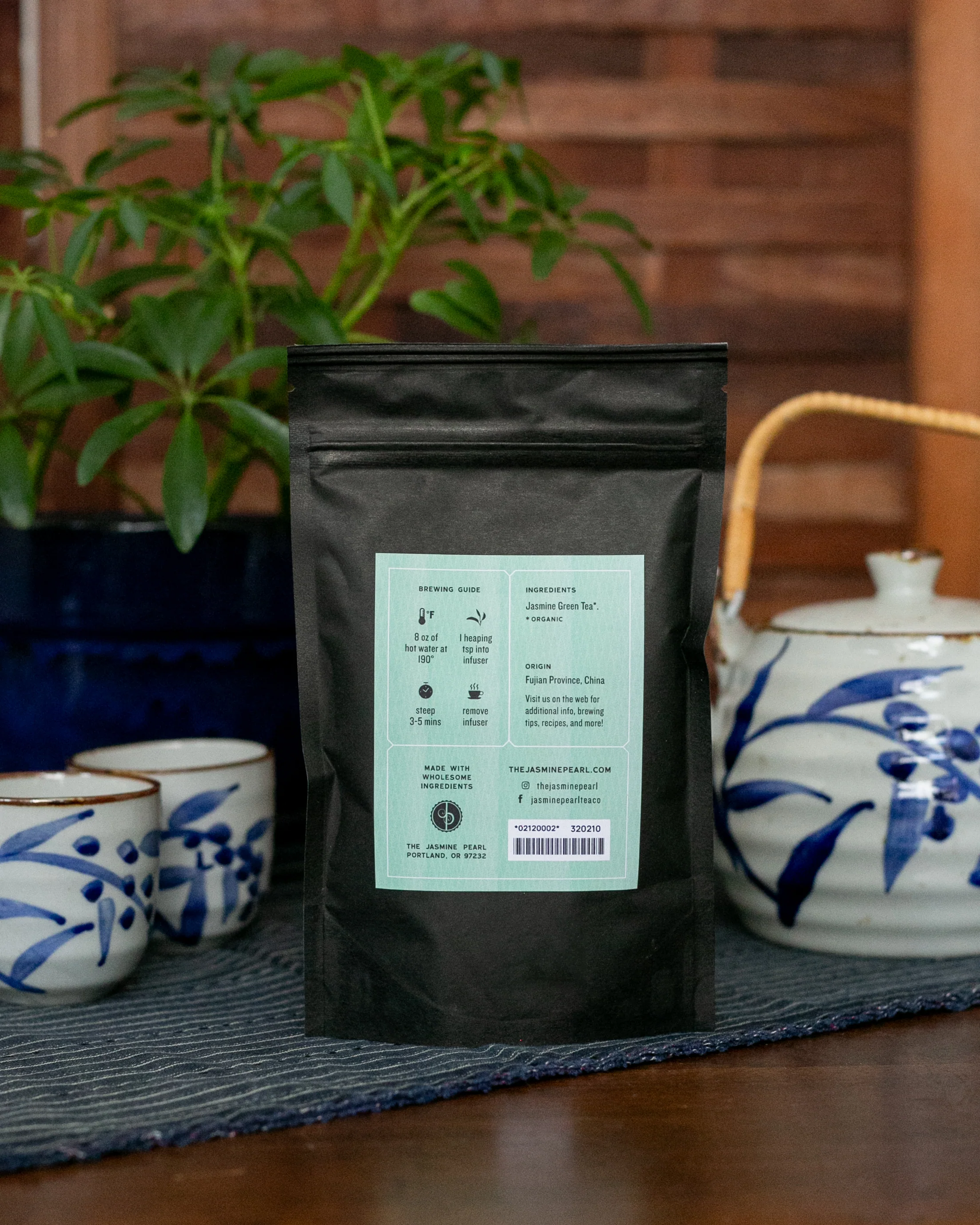 The Jasmine Pearl Tea, Loose Leaf, Jasmine Peony Green Tea - Image 2