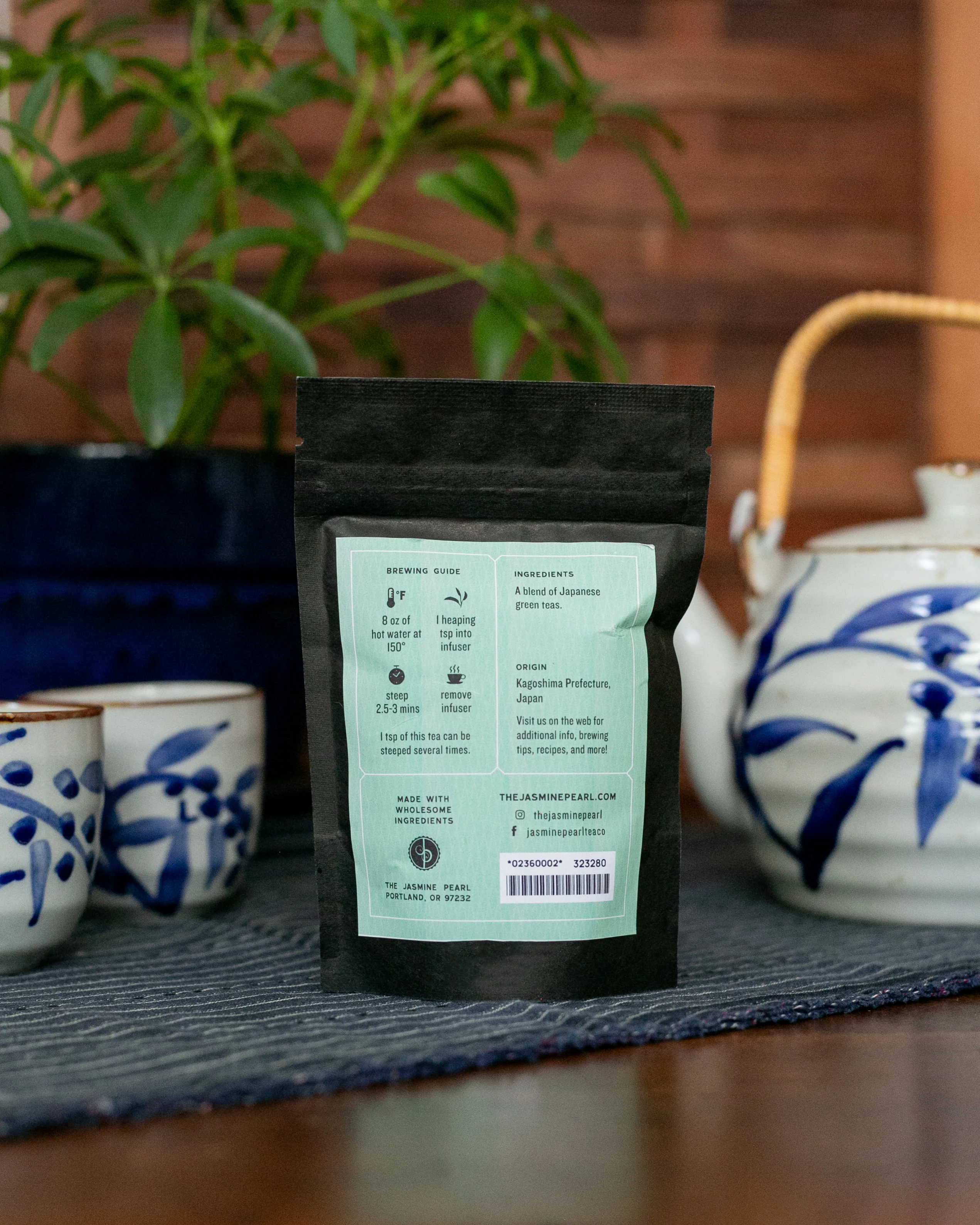 The Jasmine Pearl Tea, Loose Leaf, Kyushu Sencha Green Tea - Image 3