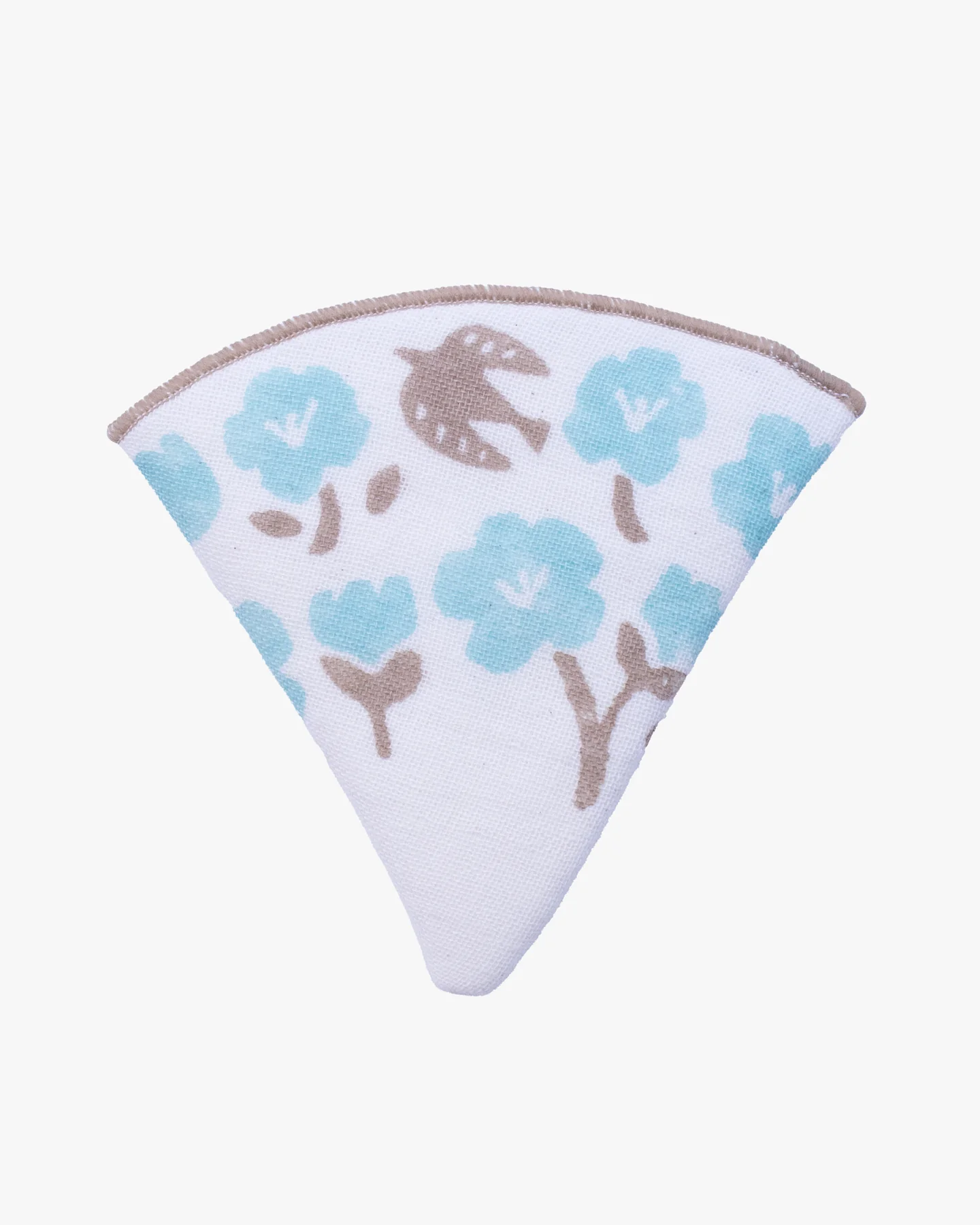 Gauze Handkerchief, Bisque, Flower Bouquet - Image 3
