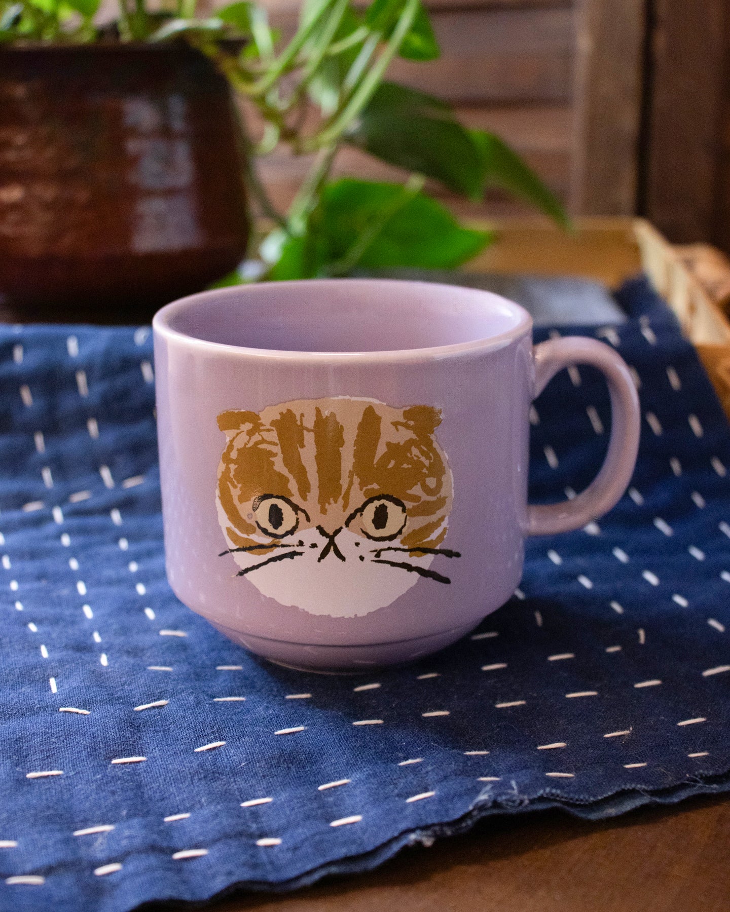 Mug Cup, Bisque, I Love Cat Series - Image 4