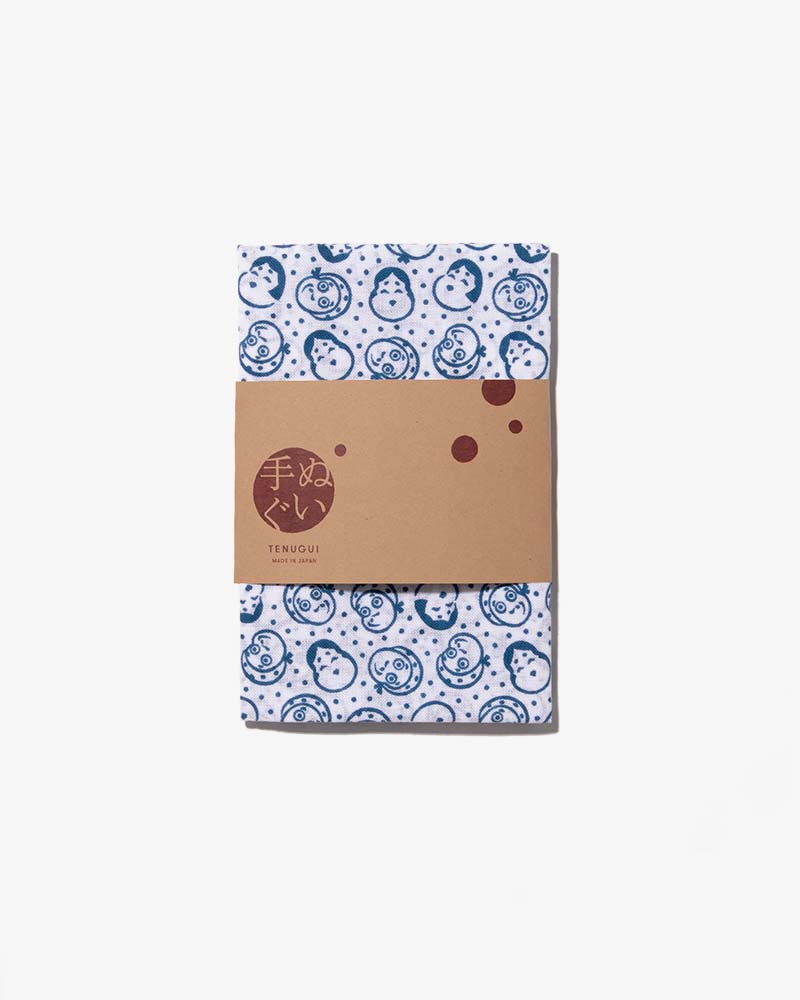 Tenugui, Classic, Komon, Blue Okame & Hyottoko