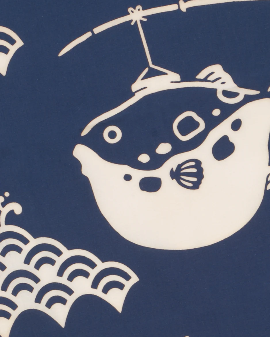 Tenugui, Chusen-Zome, Fugu - Image 3