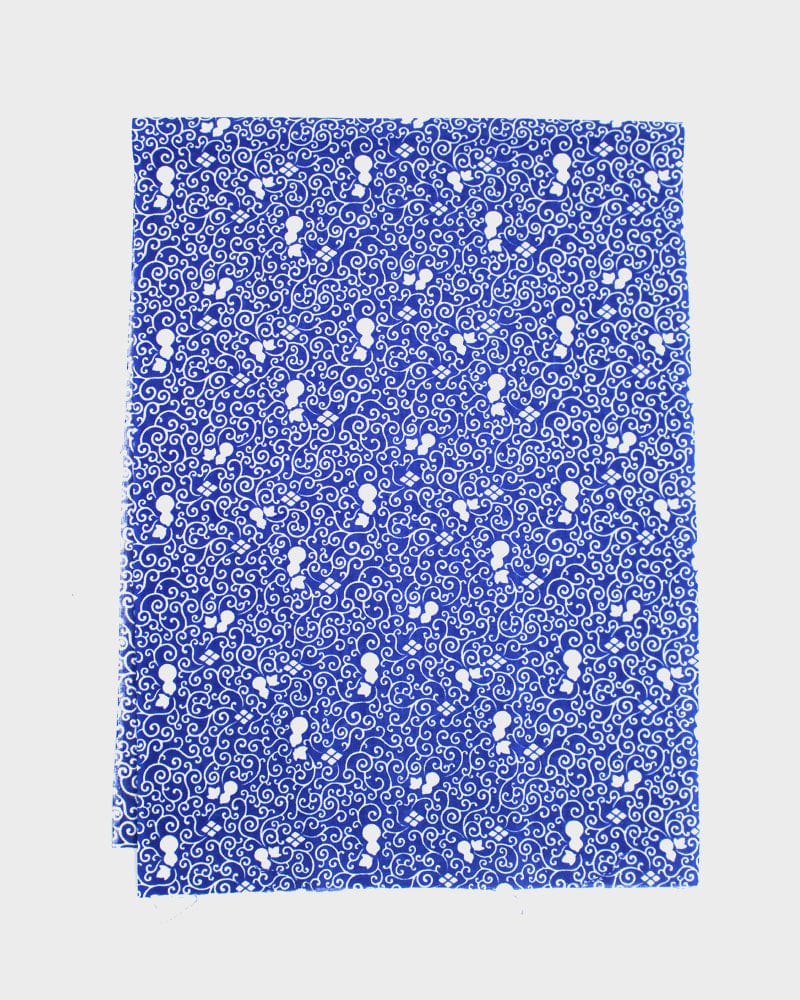 Tenugui, Classic, Komon, Blue Hyotan - Image 2