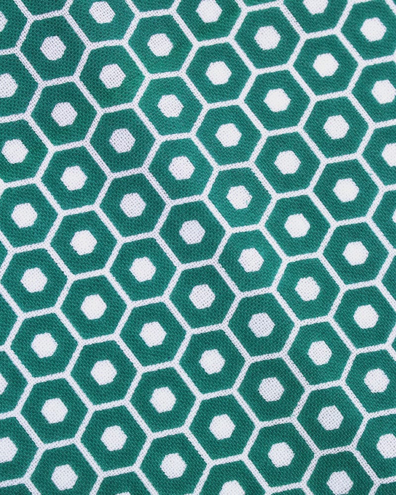 Tenugui, Classic, Komon, Green Kikkou - Image 4