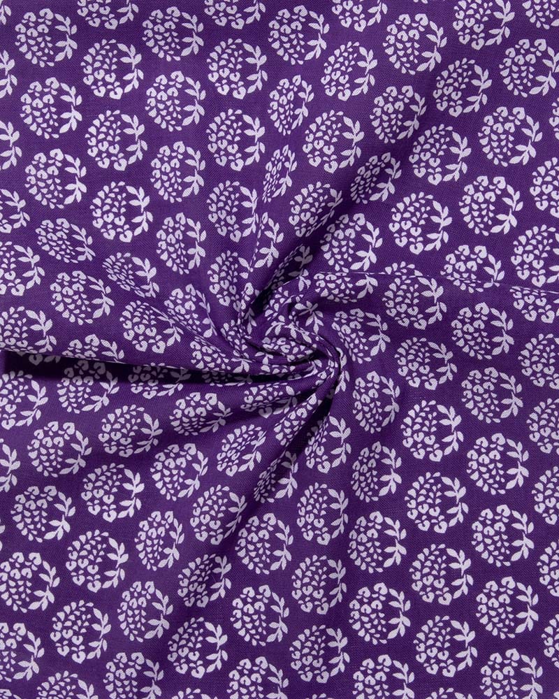 Tenugui, Classic, Komon, Purple Fuji (Wisteria) - Image 4