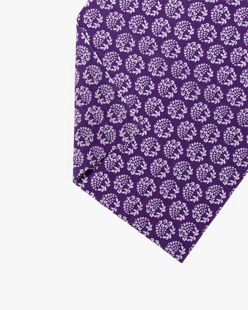 Tenugui, Classic, Komon, Purple Fuji (Wisteria) - Image 5