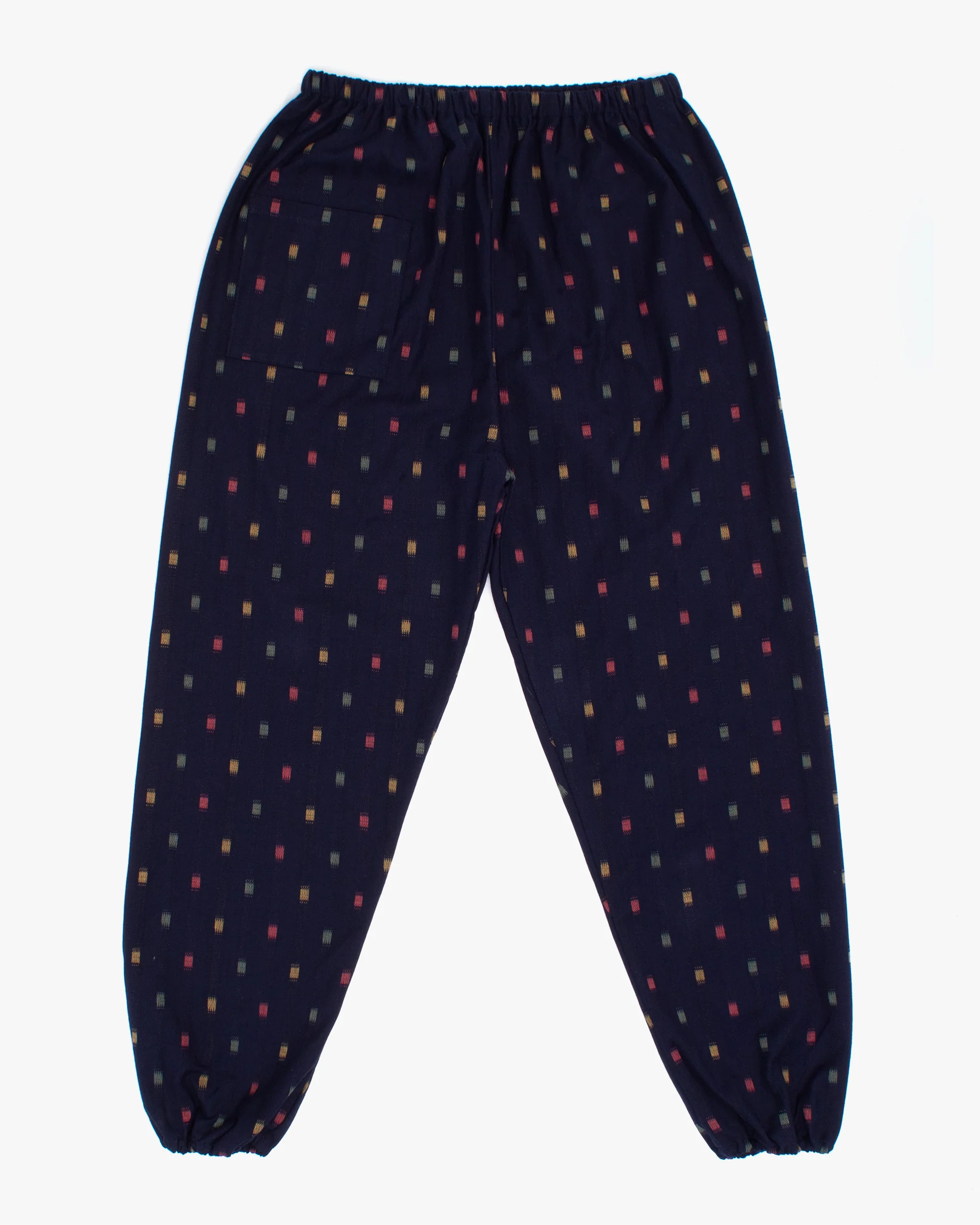 ToK Monpe Pants, Women's, Indigo with Green, Yellow, and Red Blocks - Image 2