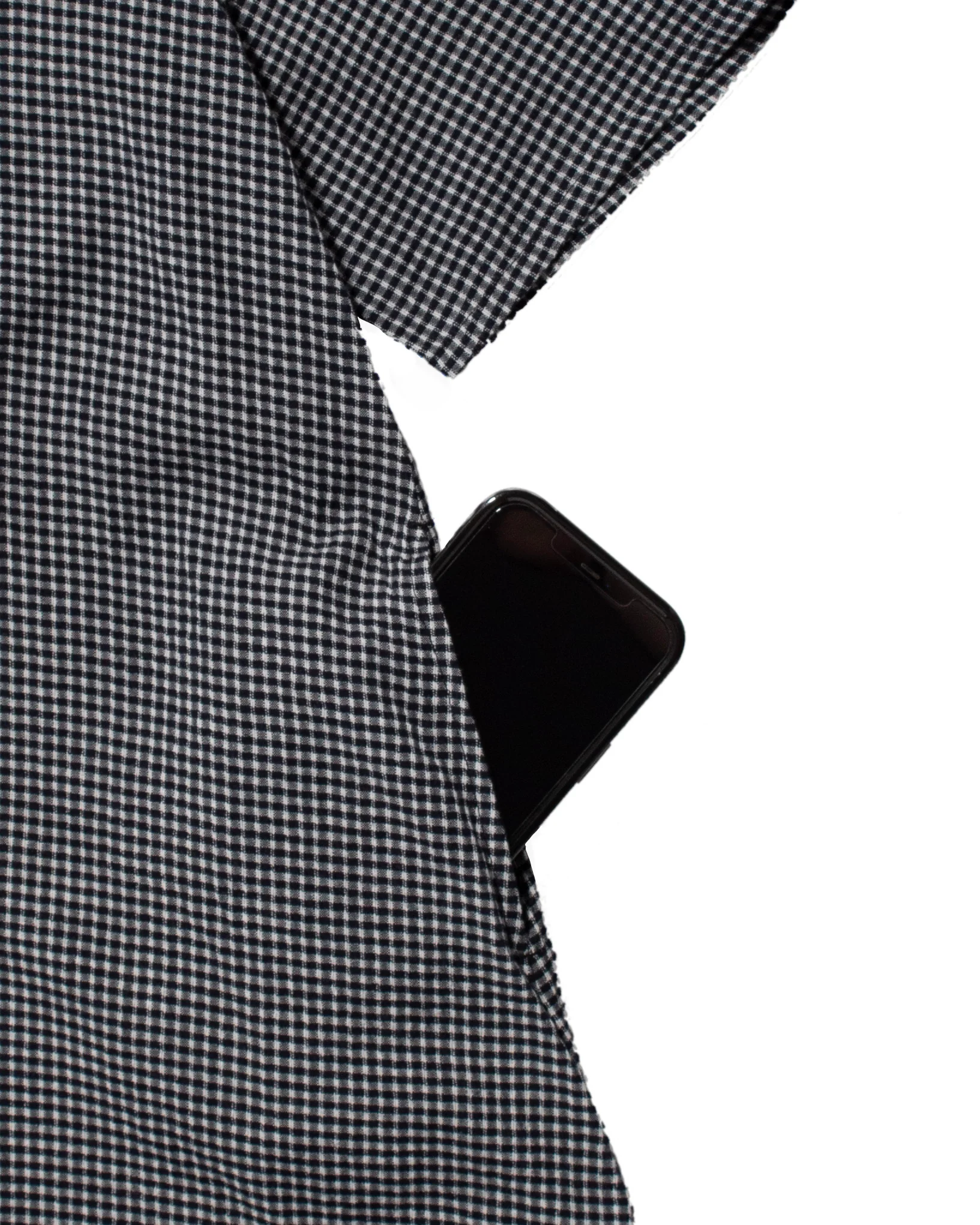 ToK Long Dress, Oversized, Black Gingham - Image 3