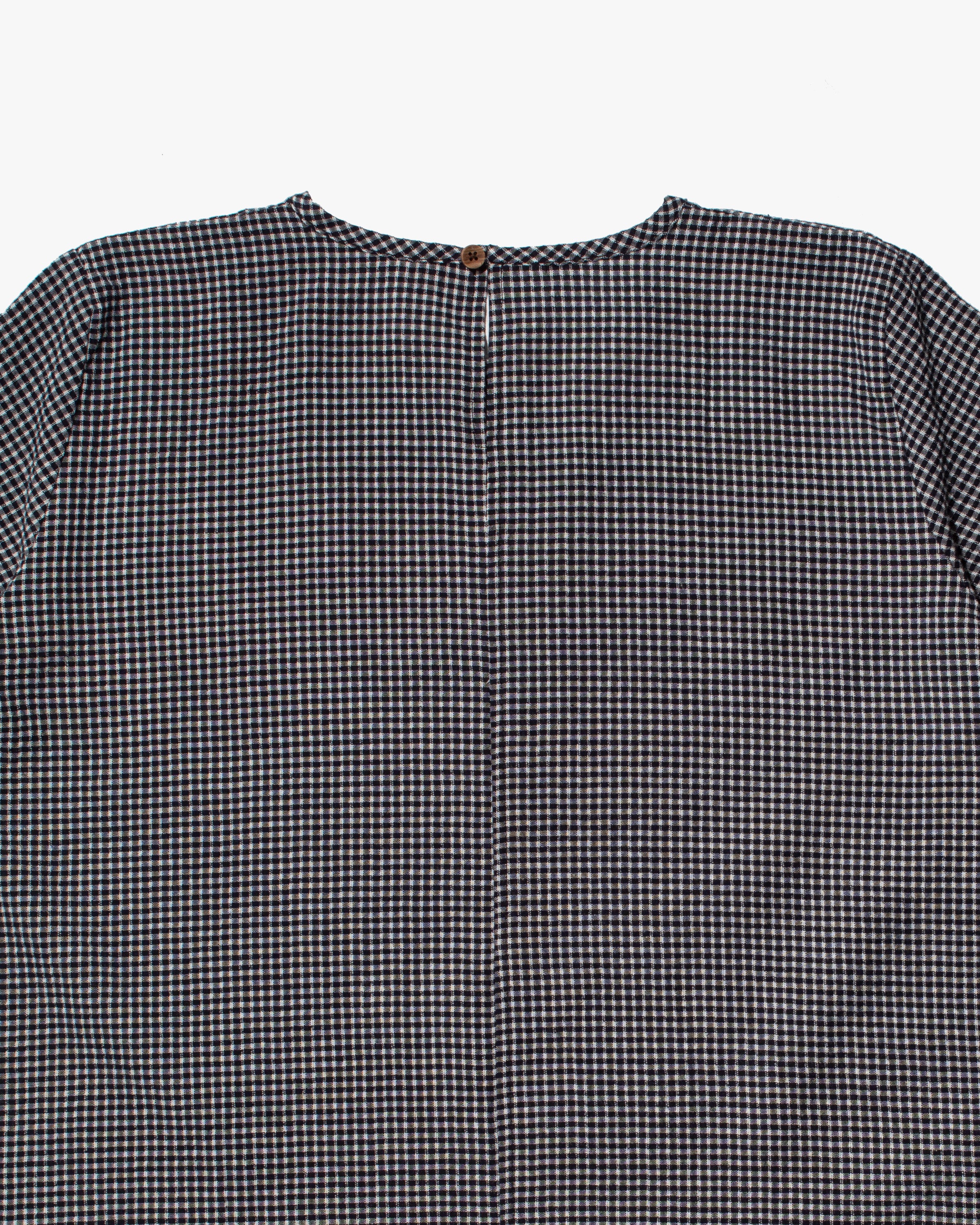 ToK Long Dress, Oversized, Black Gingham - Image 5