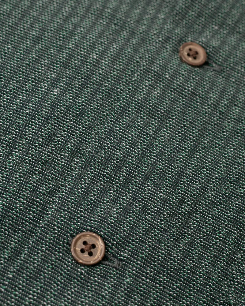ToK Shirt, Short Sleeve Button-Up, Open Collar, Seagreen - Image 10