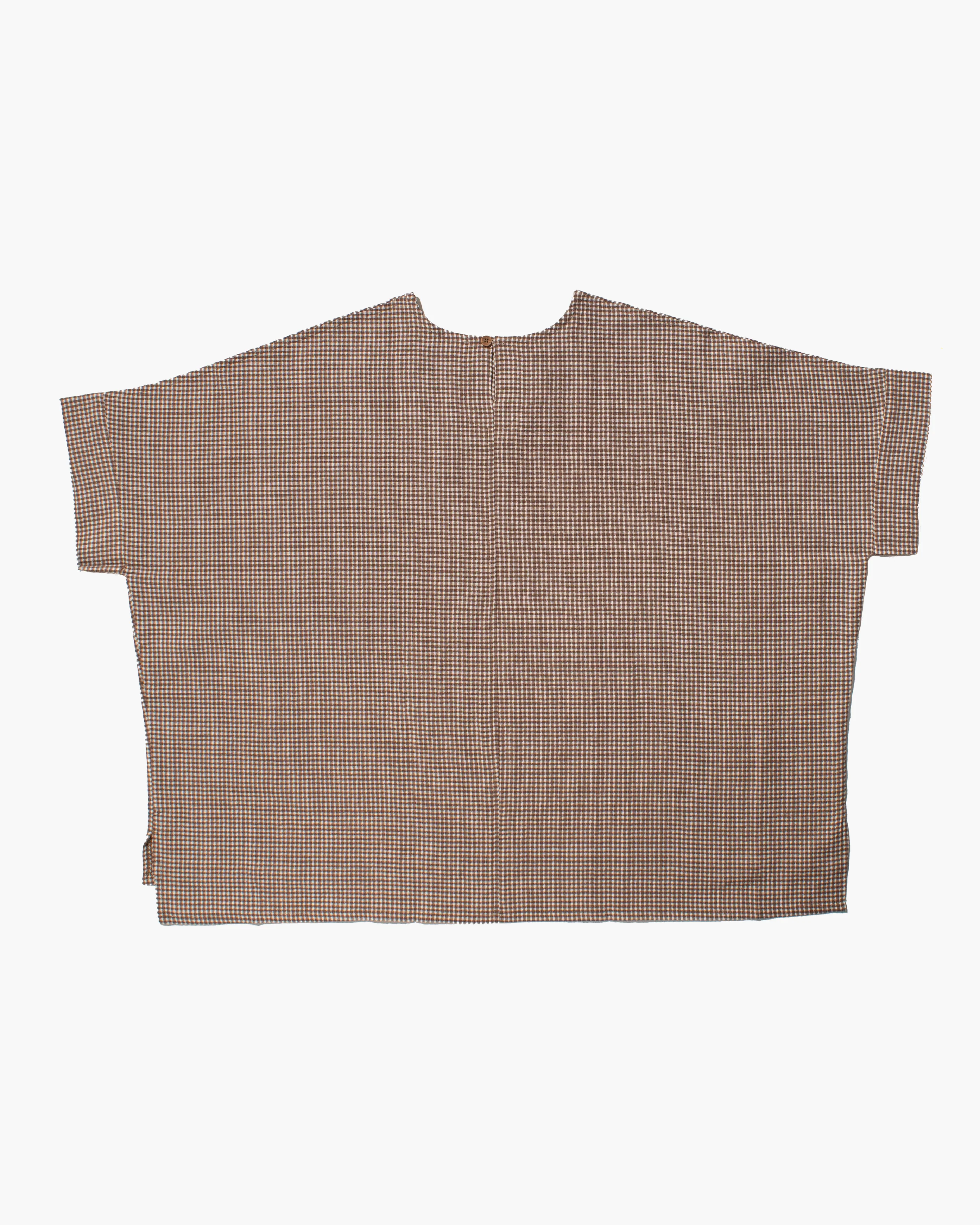 ToK Tunic, Oversized, Brown Gingham - Image 6