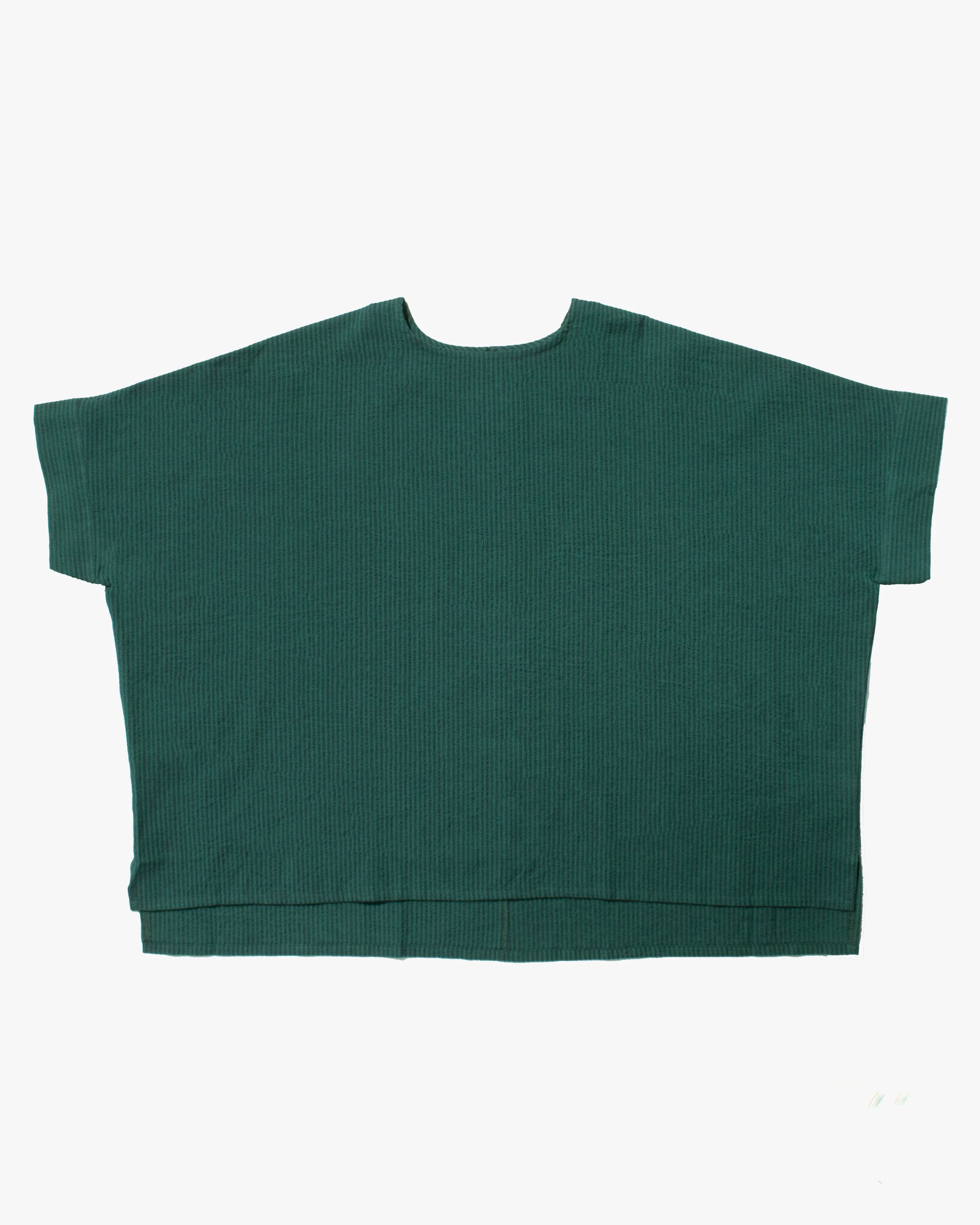 ToK Tunic, Oversized, Teal with Indigo Shima - Image 4