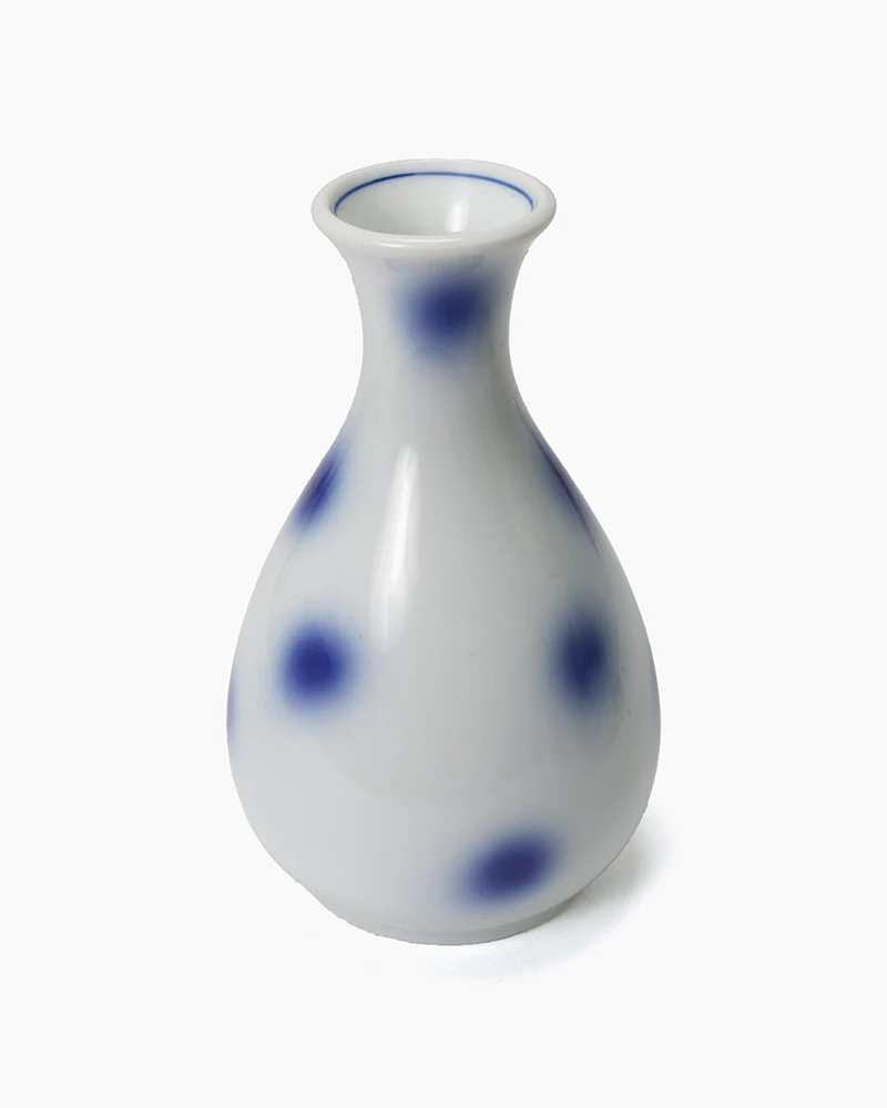 Tokkuri, Ichiyama, White with Blue Dots - Image 2