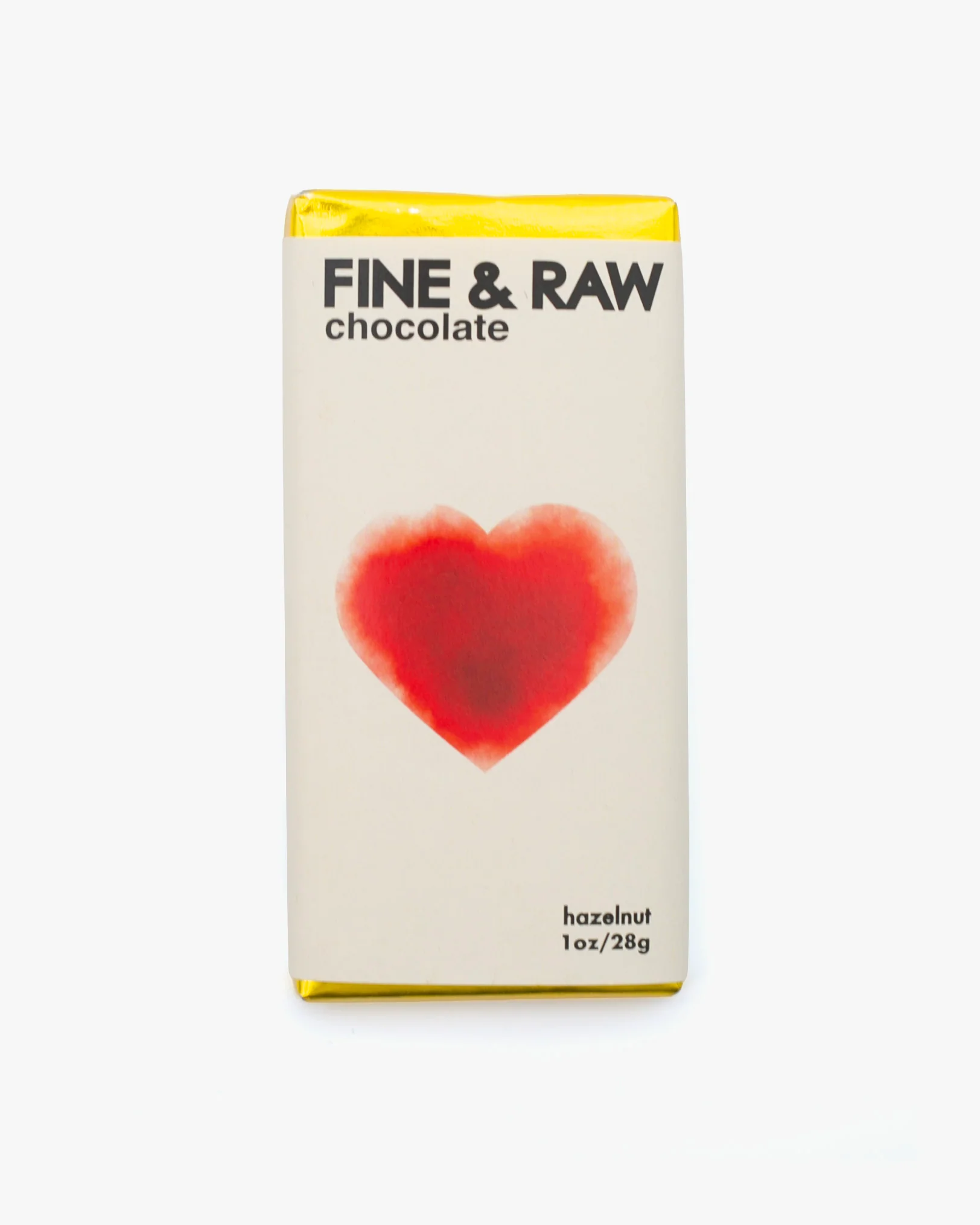 Fine & Raw, Hazelnut Butter Chocolate Bar, 1oz
