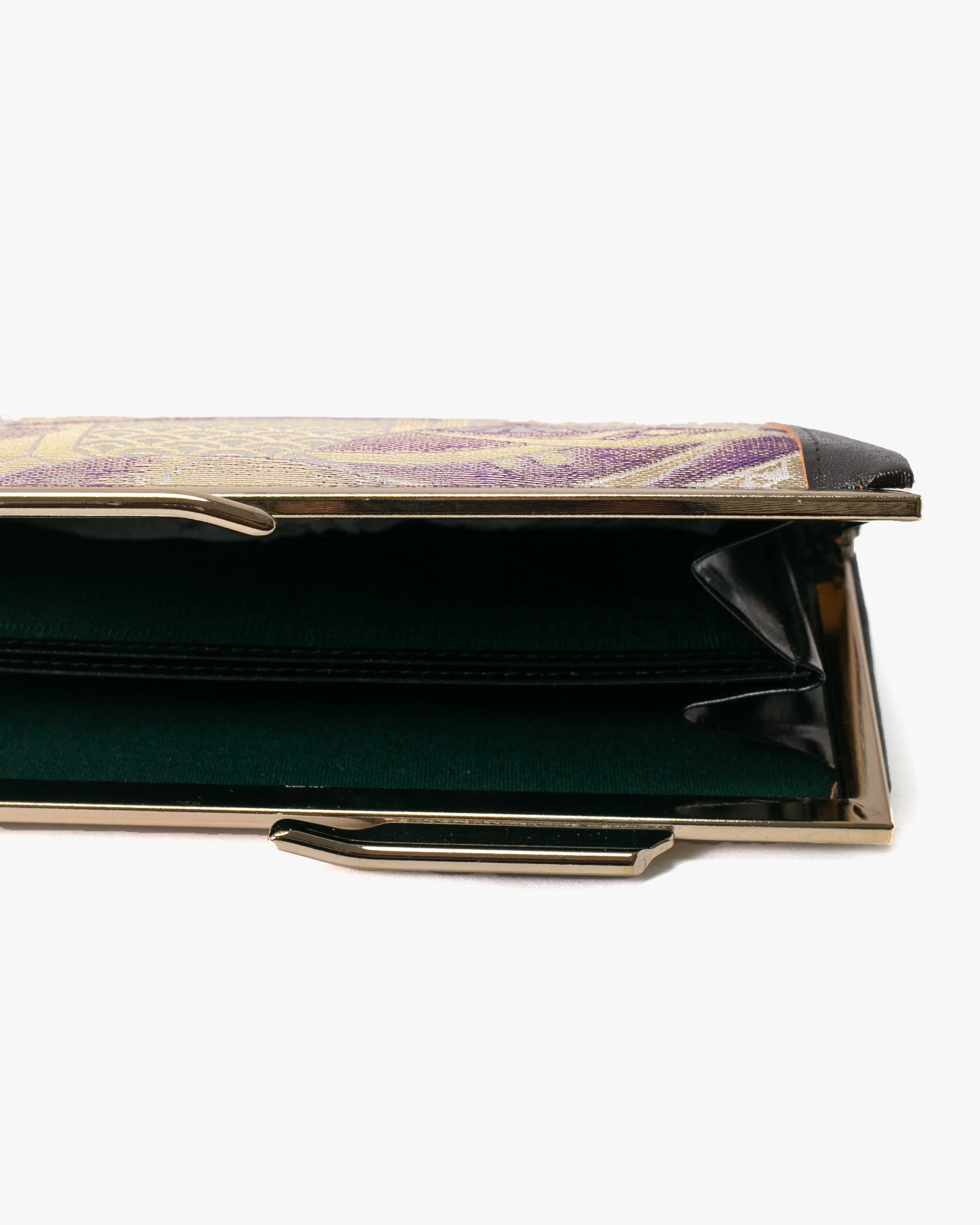 Vintage Bag, Clutch, Purple and Cream Fans - Image 6