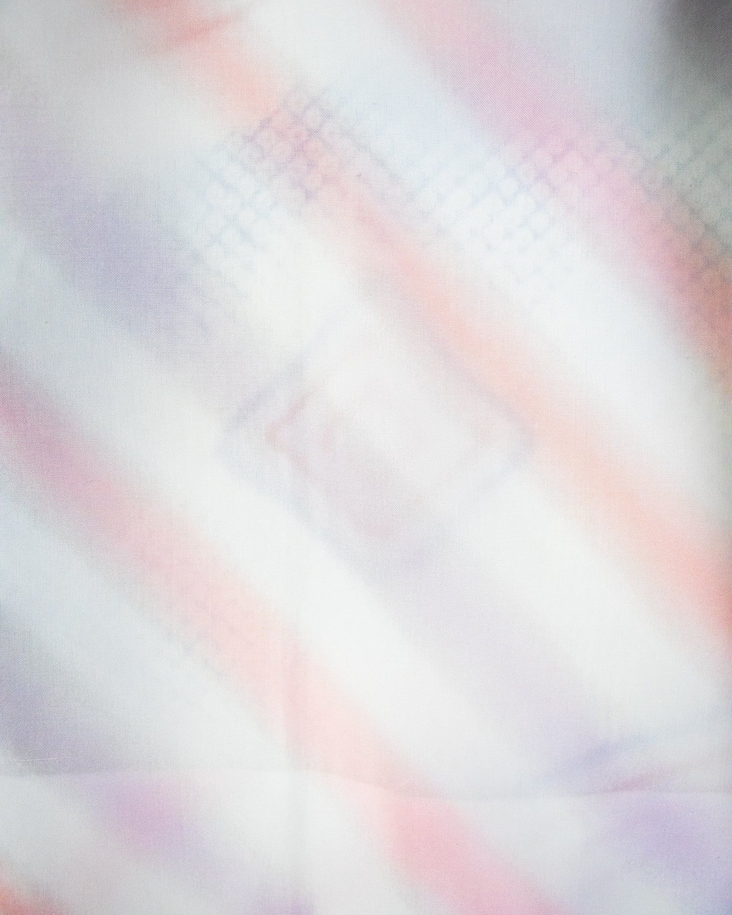 Vintage Haori Jacket, Full Shibori, Pale Blue with Abstract Orange Triangles - Image 7