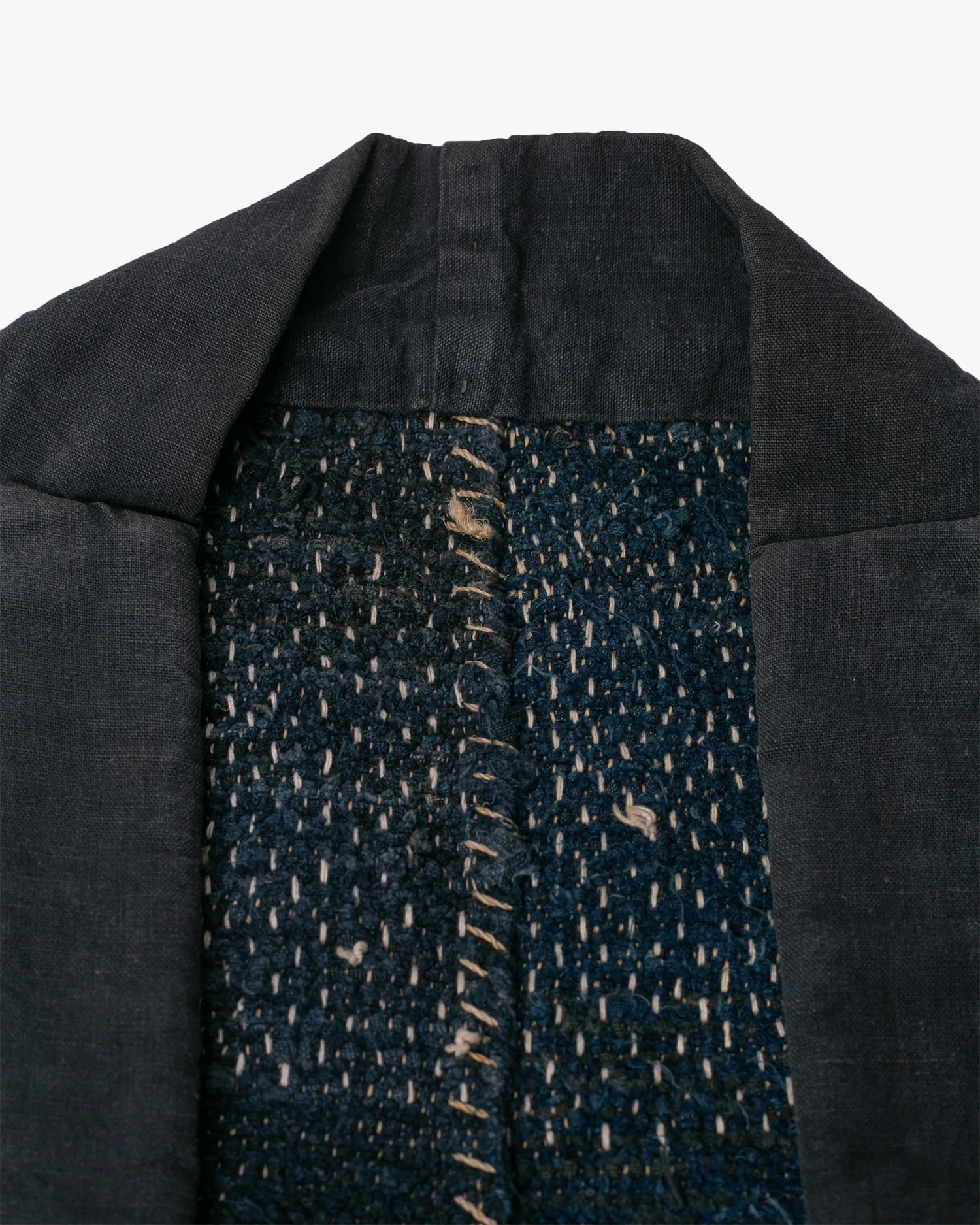 Vintage Noragi Jacket, Indigo Sakiori - Image 7