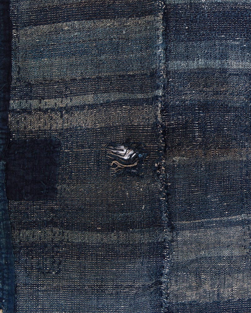 Vintage Noragi Vest, Reversible Boro, Indigo Sakiori and Kogin Sashiko Vest - Image 13