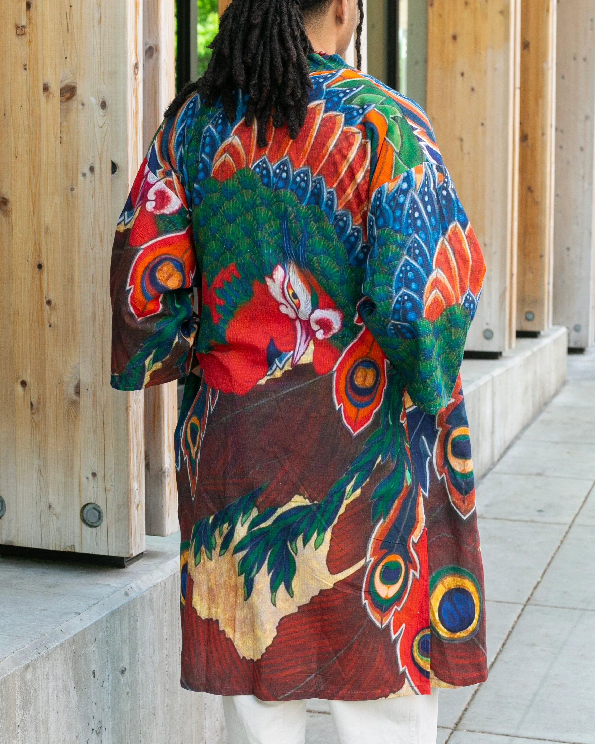 Wa-Modern, Haori, Robe, Houou, Men's - Image 2