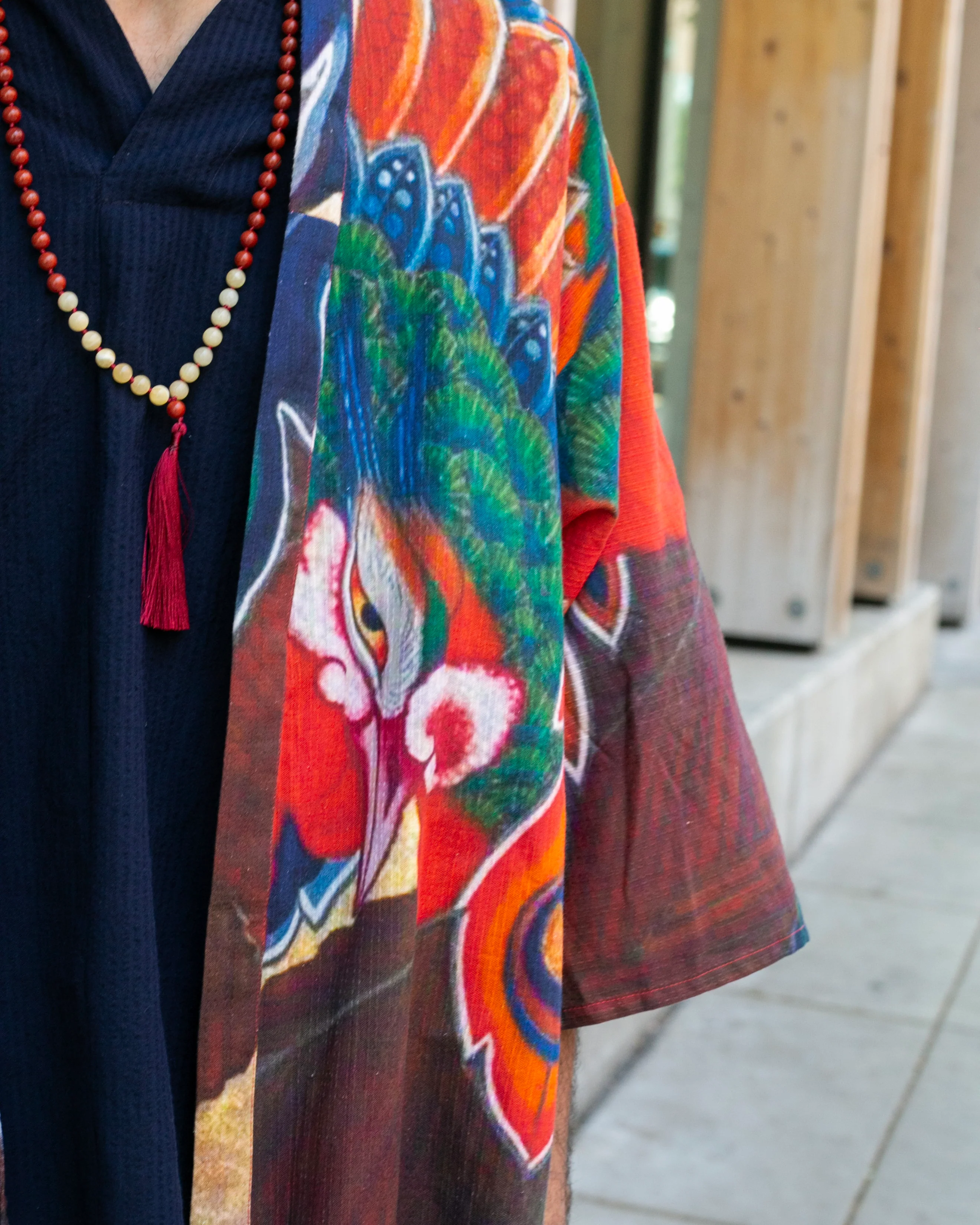 Wa-Modern, Haori, Robe, Houou, Men's - Image 3