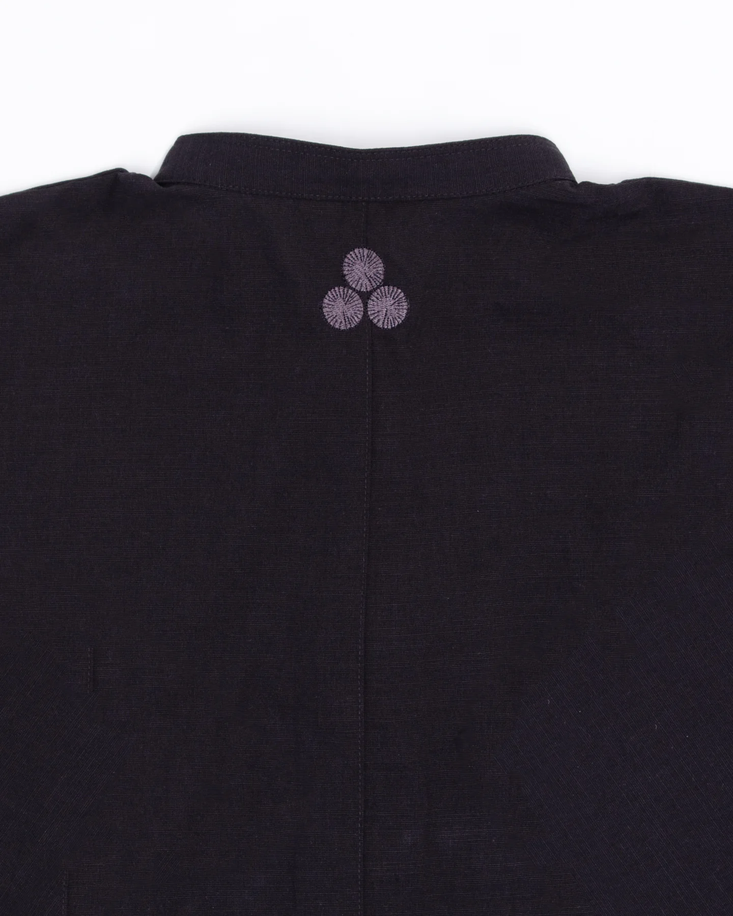 Wa-Modern, Long Sleeve Button Up Tunic, Embroidered, Black - Image 9
