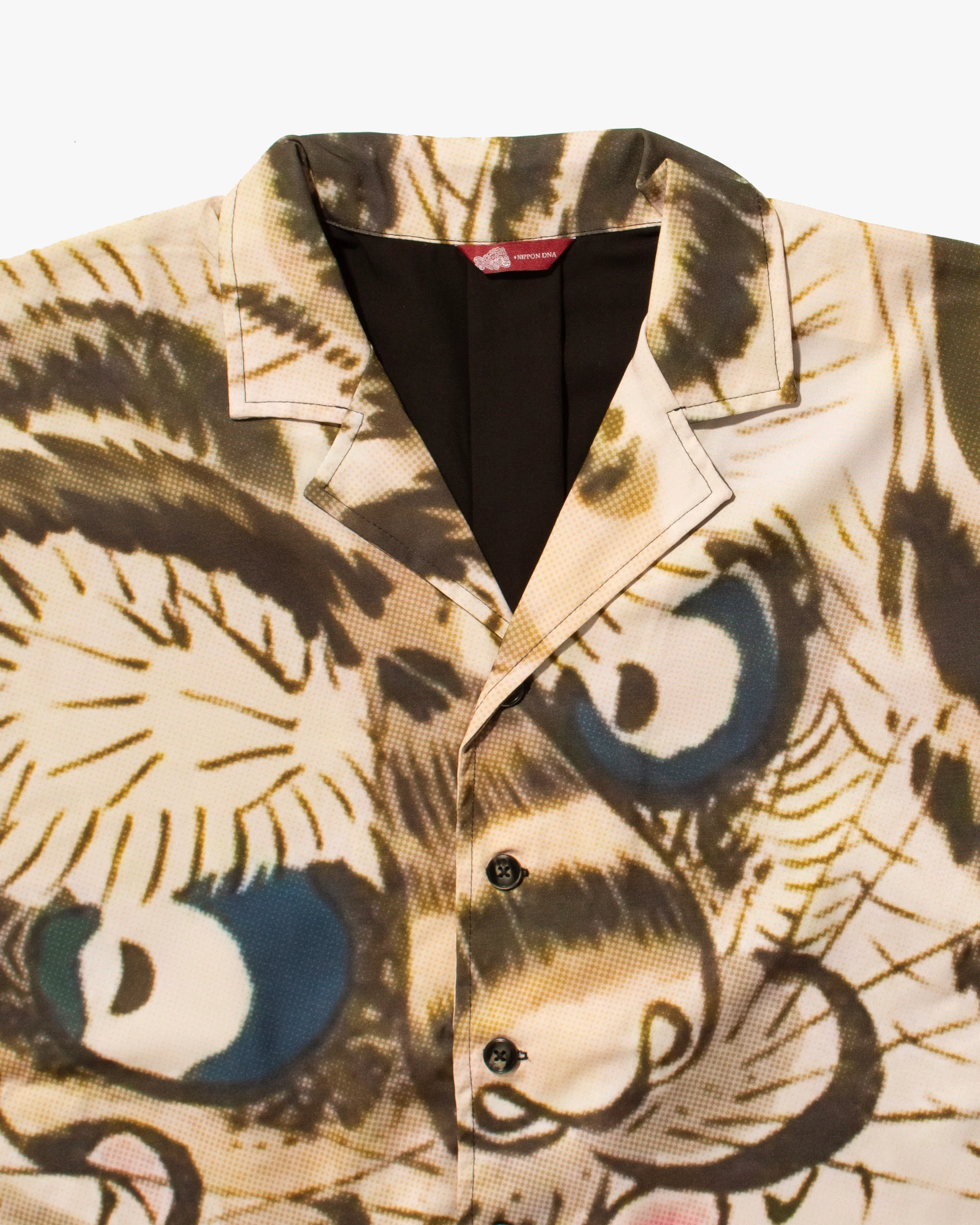 Wa-Modern Short Sleeve Button Up Shirt, BK Tora - Image 2