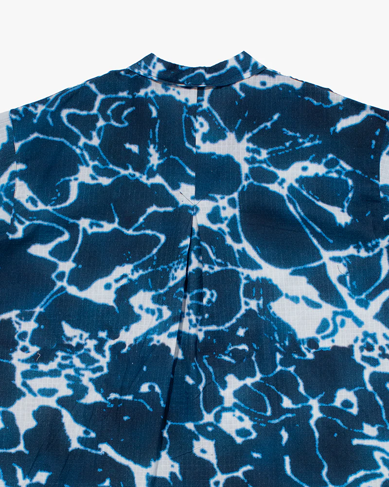 Wa-Modern, Short Sleeve Ripstop Button Up Shirt, Ruri - Image 10