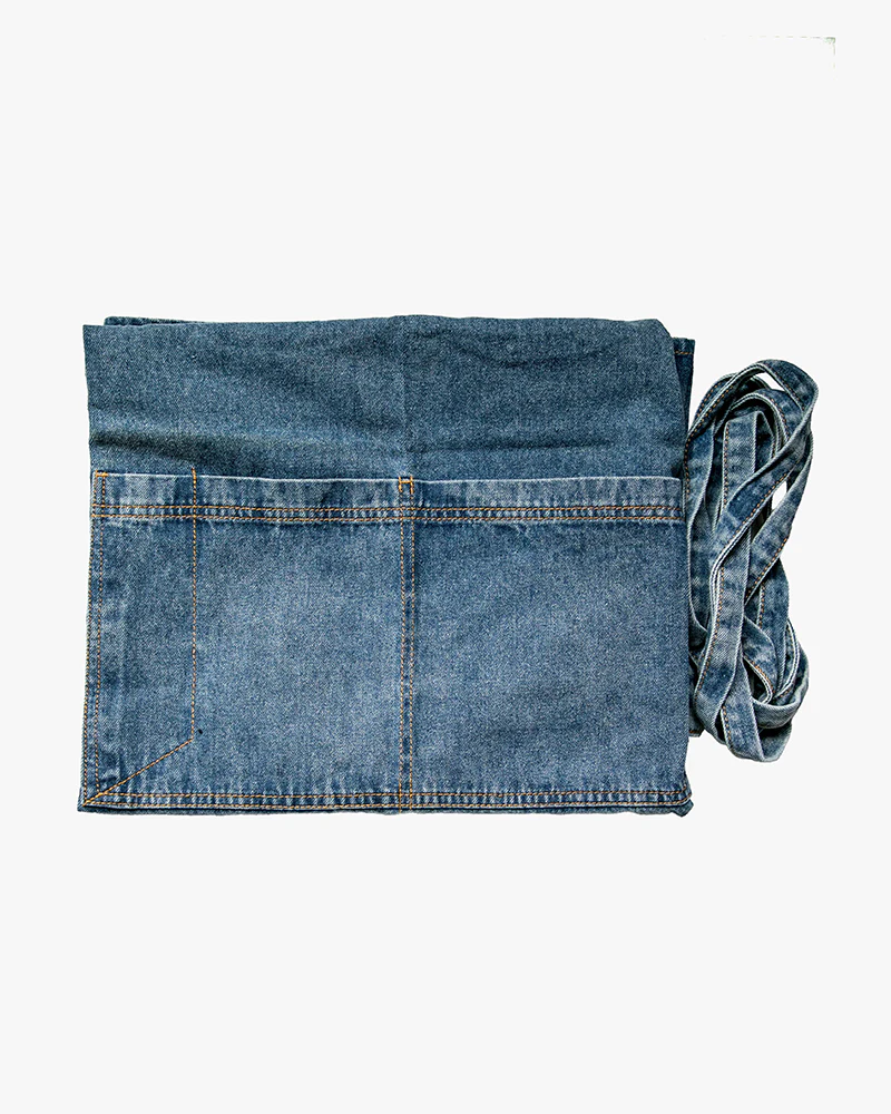X Fodory, Washed Denim Apron - Image 5