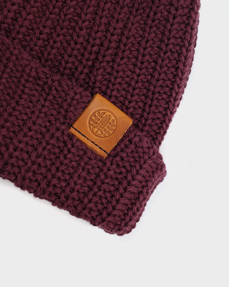 Kiriko Original Knit Cap, Burgundy, 6 ˝ - Image 3