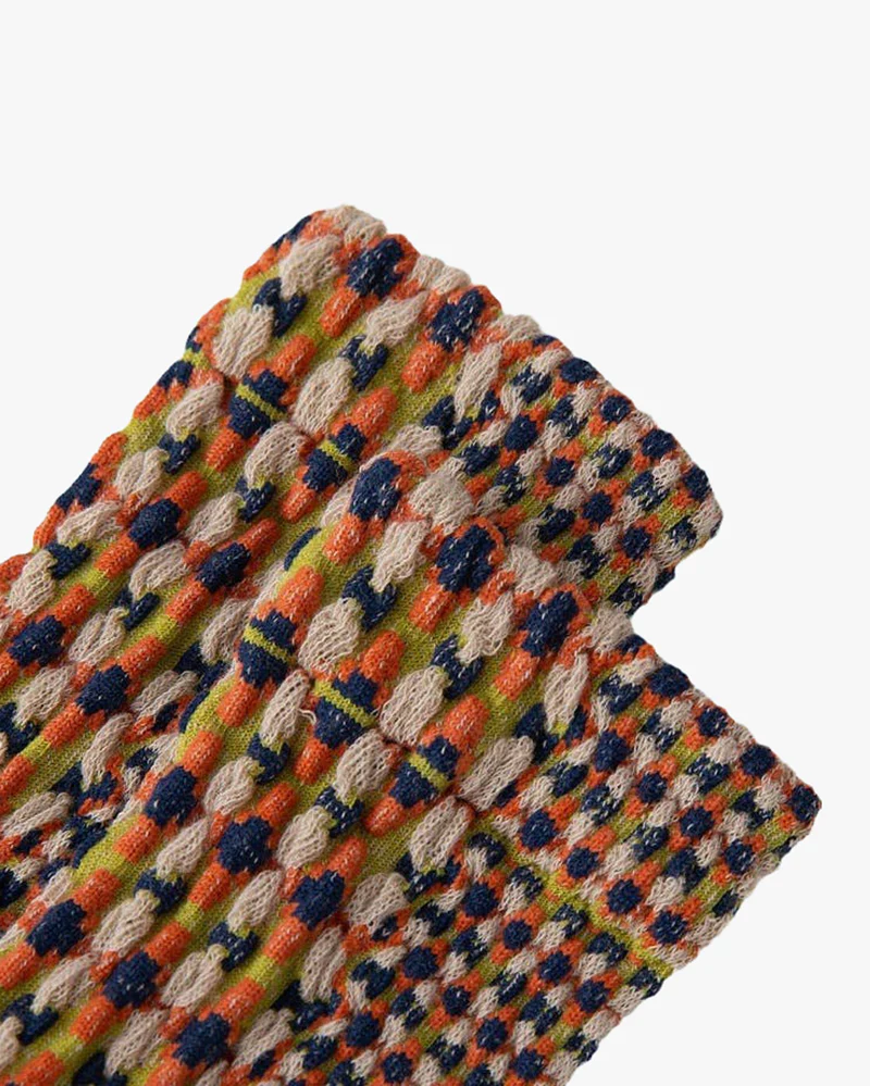 Tourtiwi, Embossed Retro Pattern, Middle-Tube Socks - Image 6