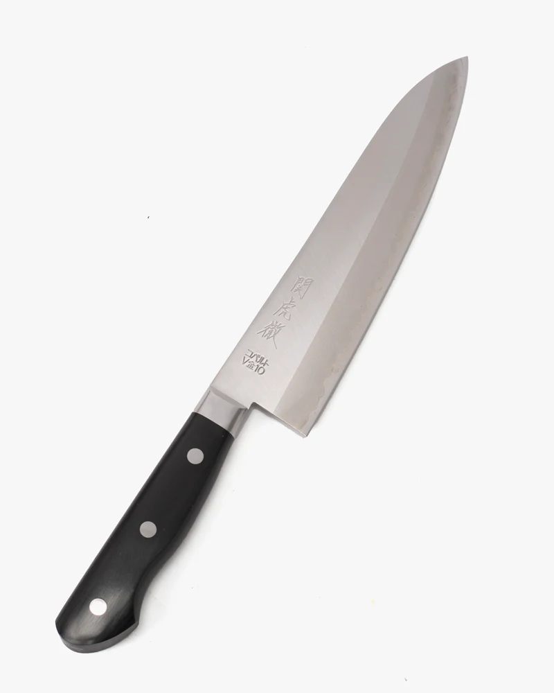 Japanese Knife, Yasuda Hamono, Gyutou, Seki Kotetsu Series, Black Handle - Image 3